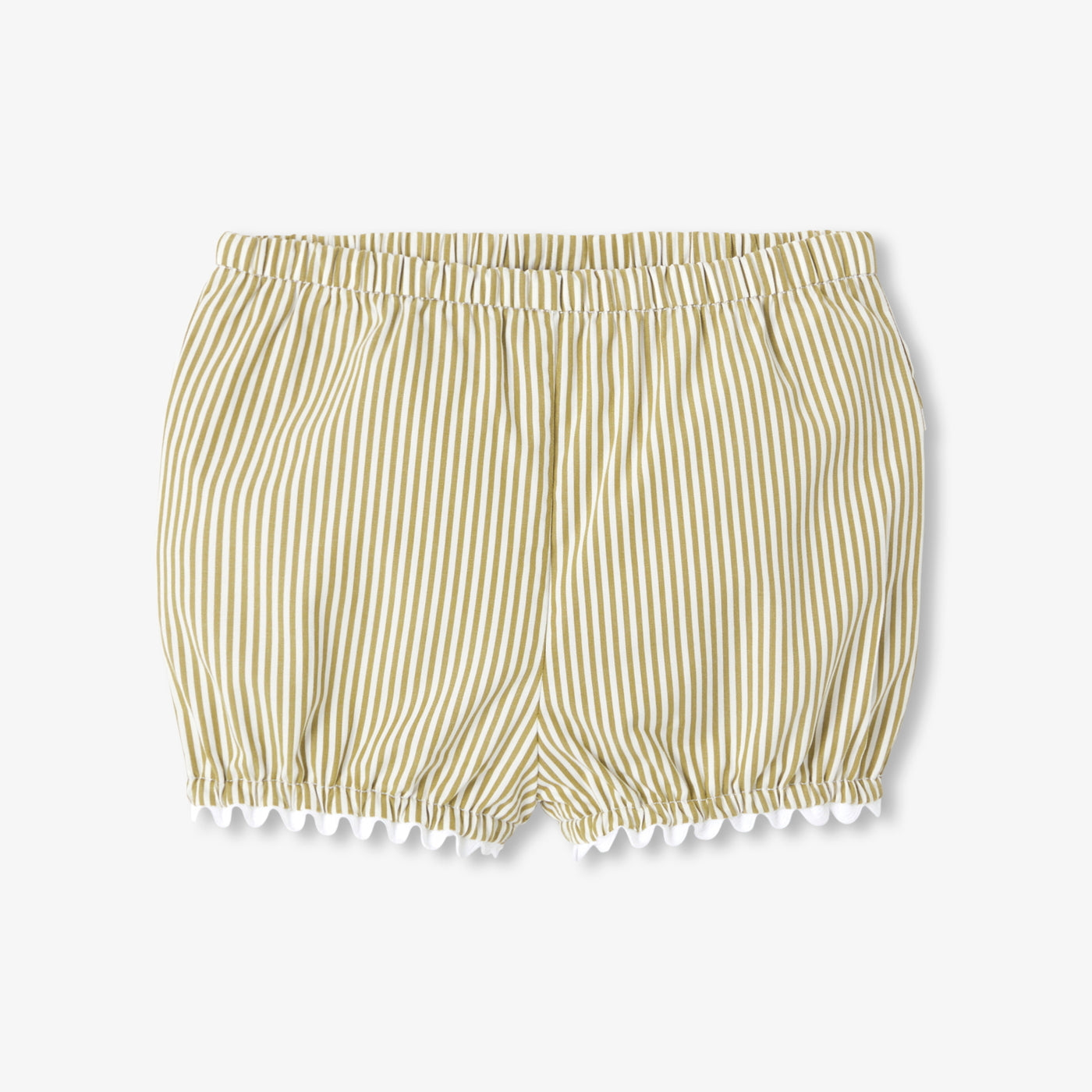 Baby girl striped cotton shorts set
