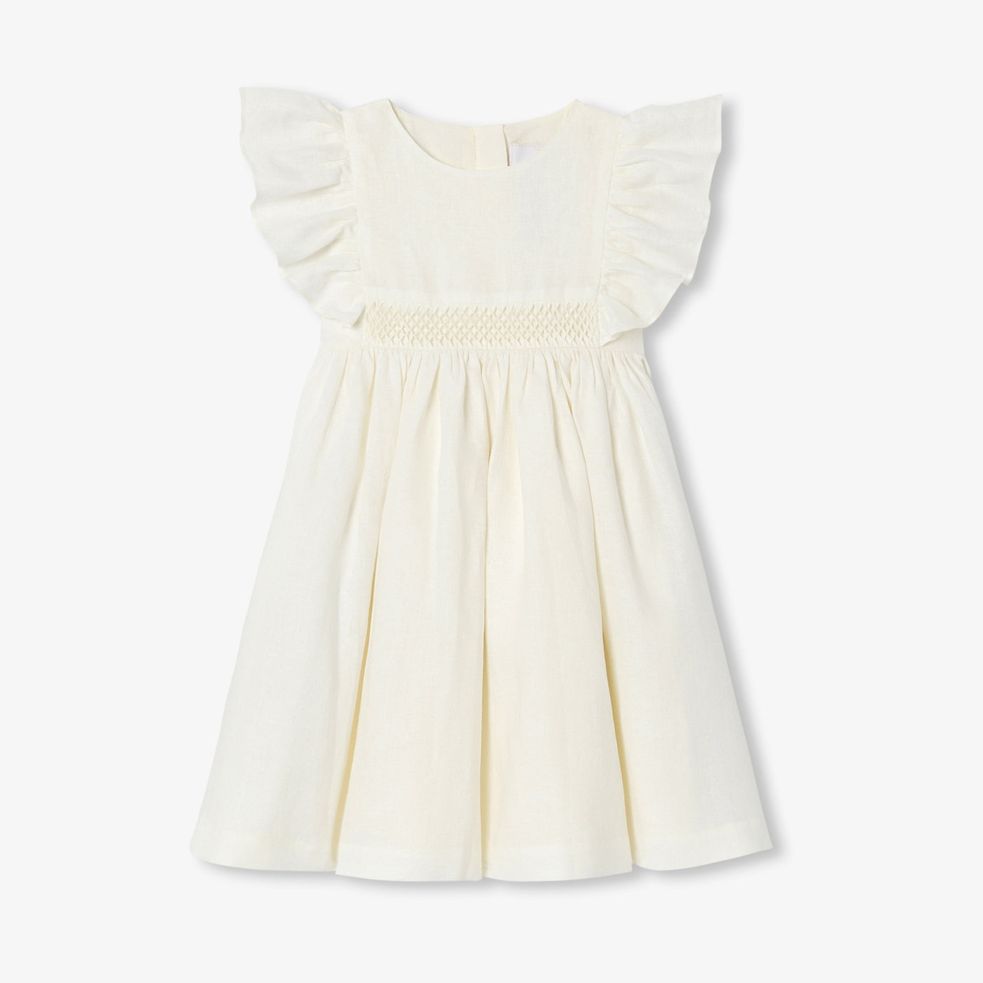 Girl linen ceremony dress