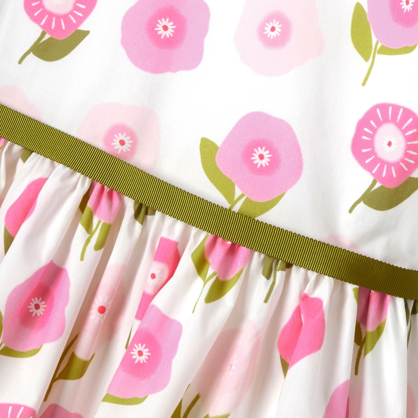 Girl floral print dress