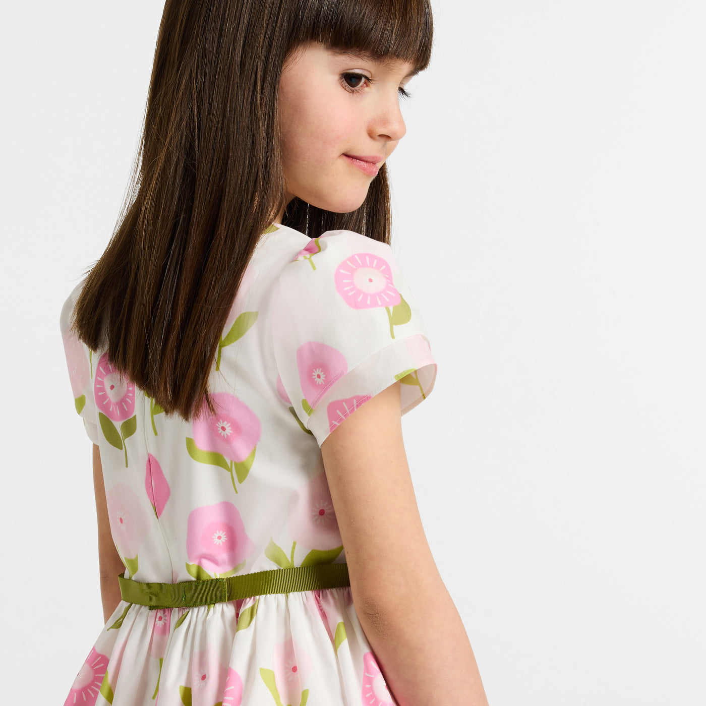 Girl floral print dress