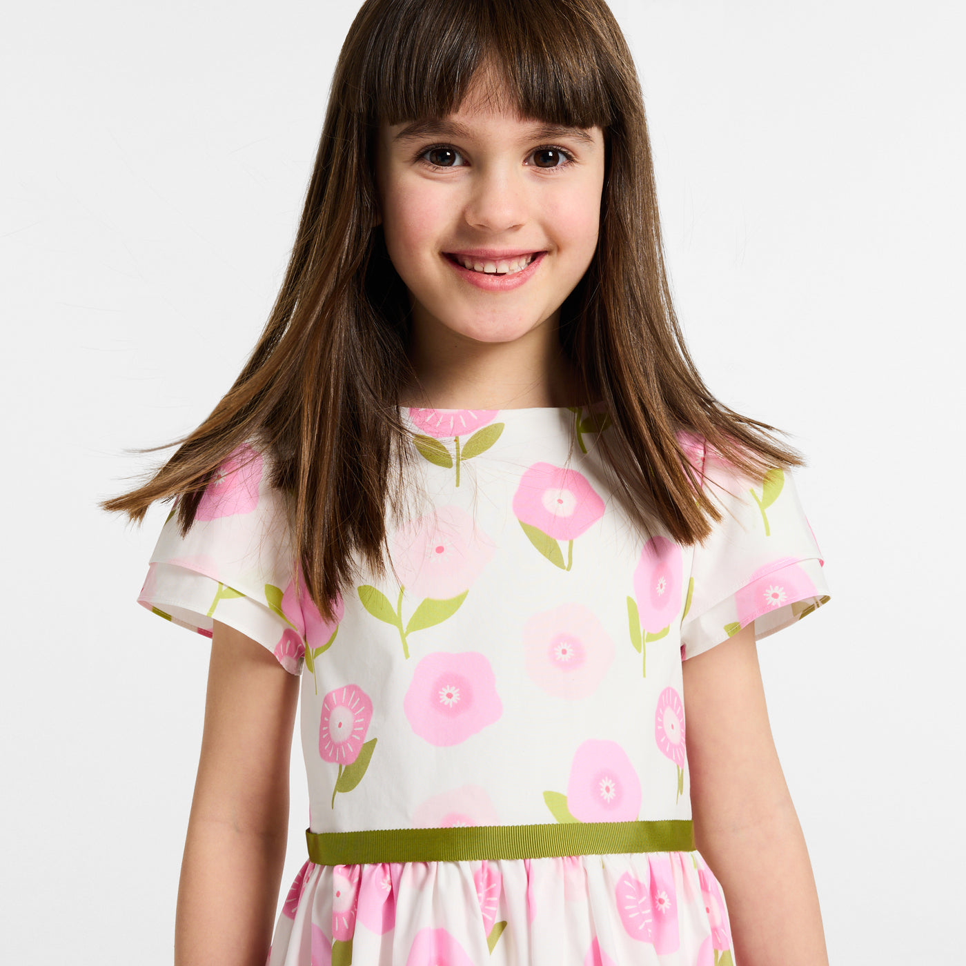 Girl floral print dress