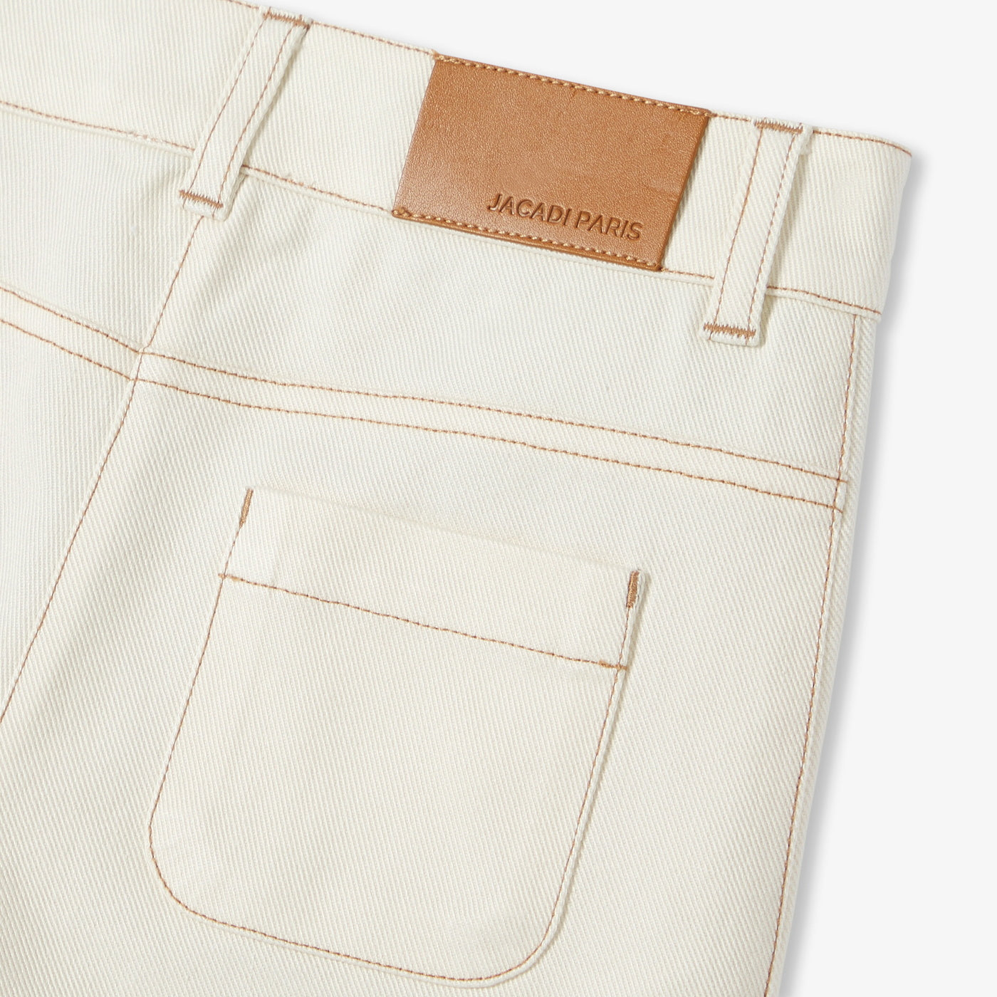 Girl wide-leg stretch twill trousers