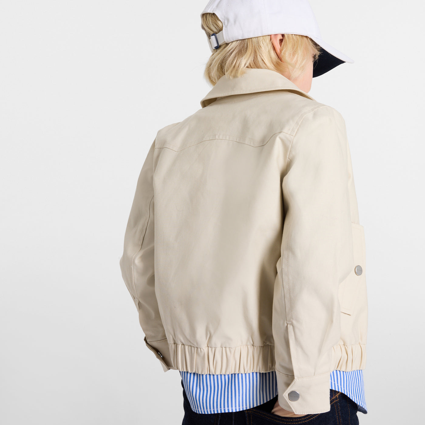 Child lightweight twill Harrington jacket