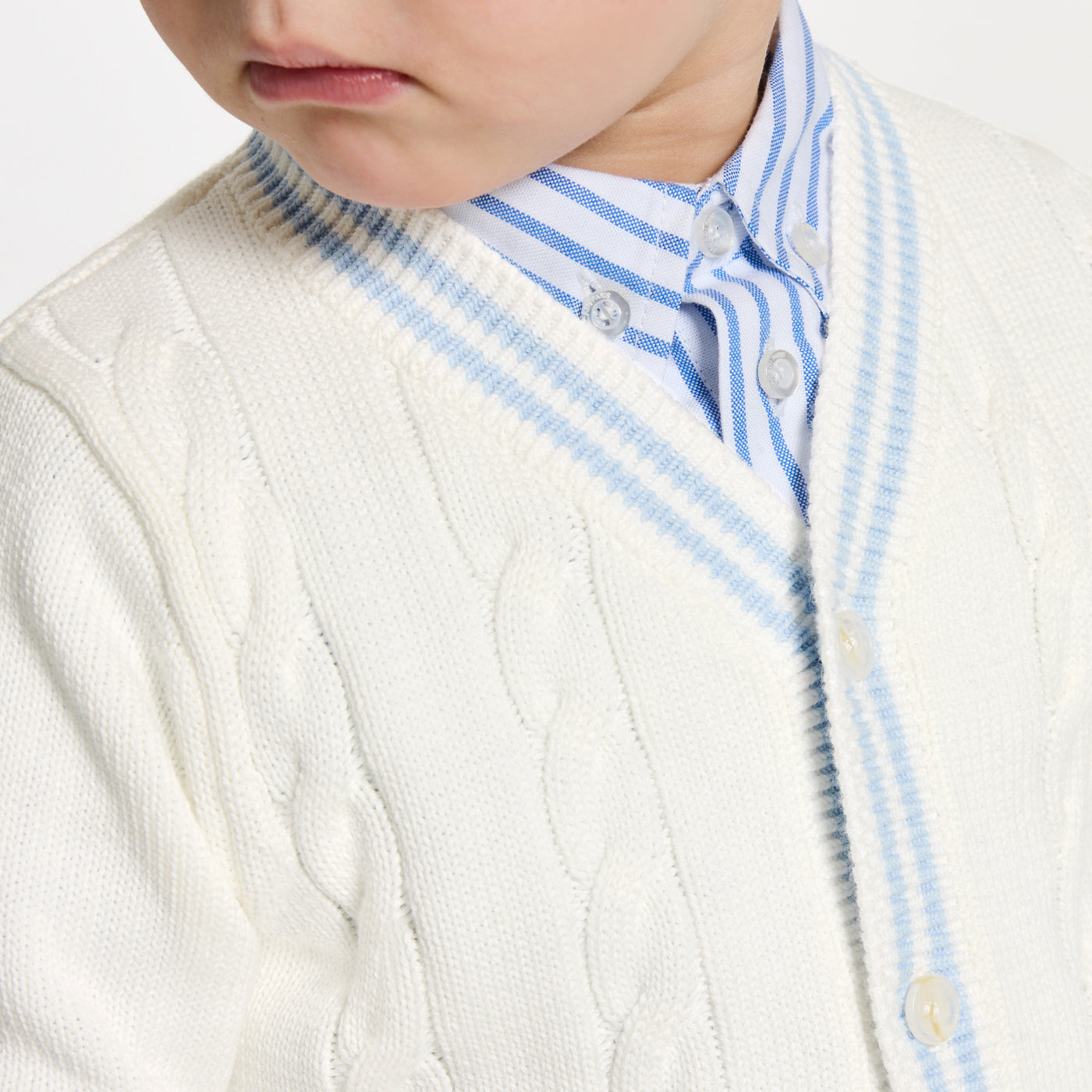 Baby boy cardigan in cotton