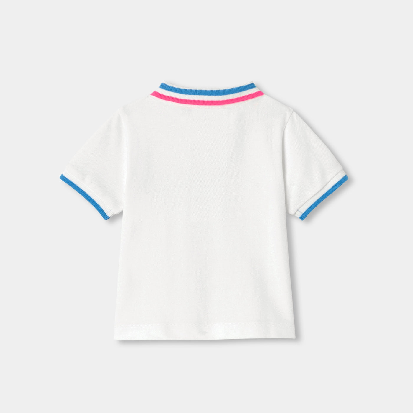 Baby boy short-sleeved polo shirt in cotton piqué