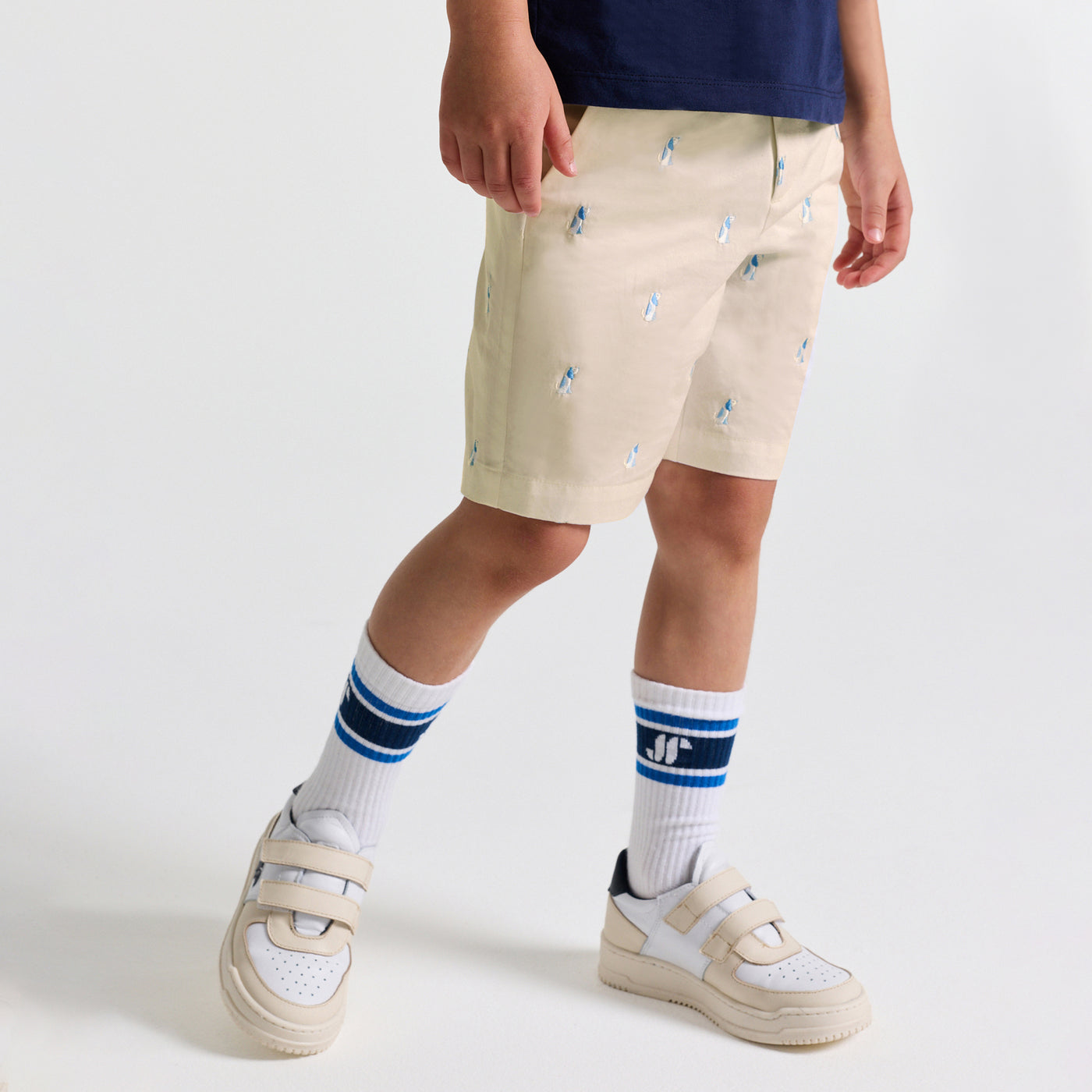 Boy cotton twill Bermuda shorts