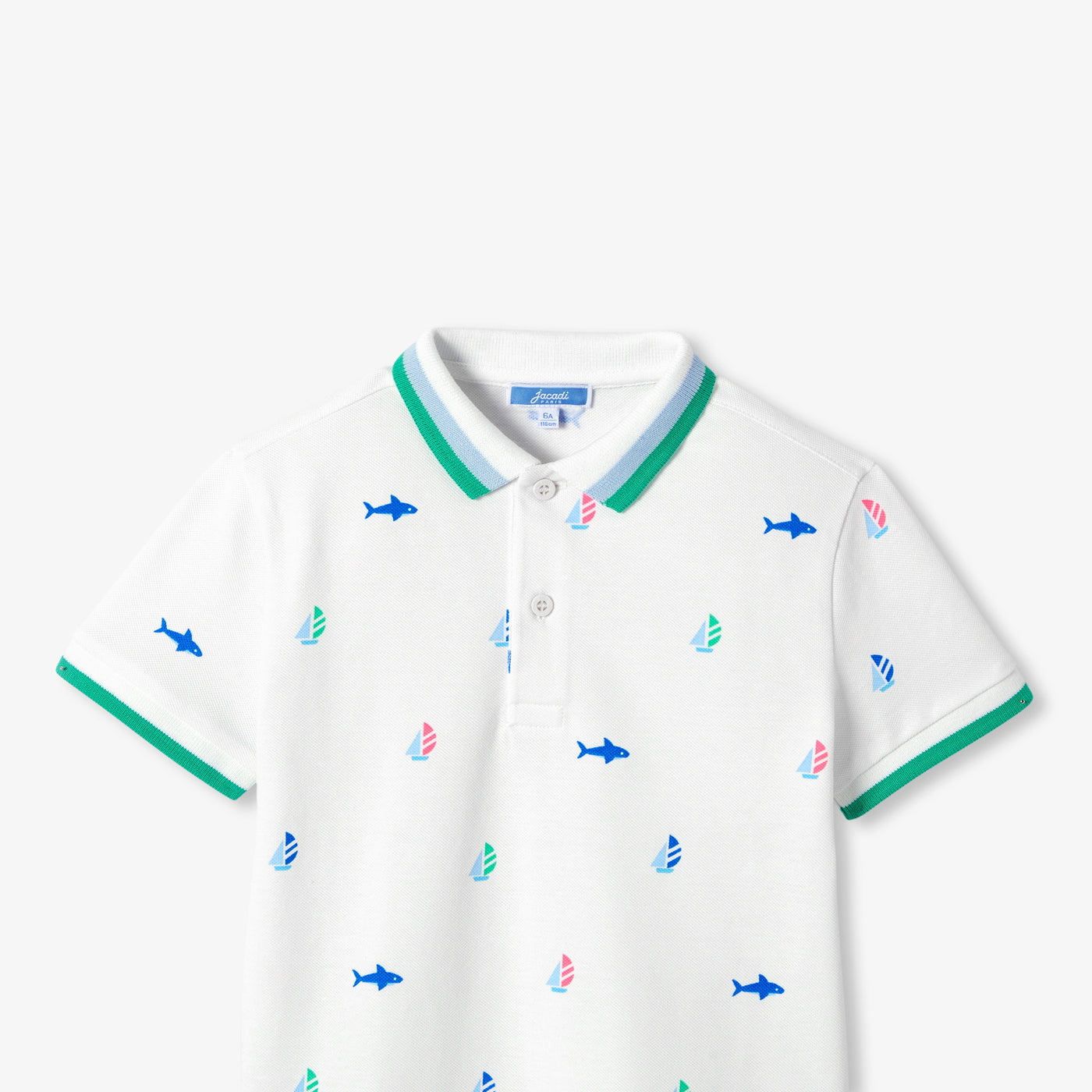 Boy cotton piqué polo shirt