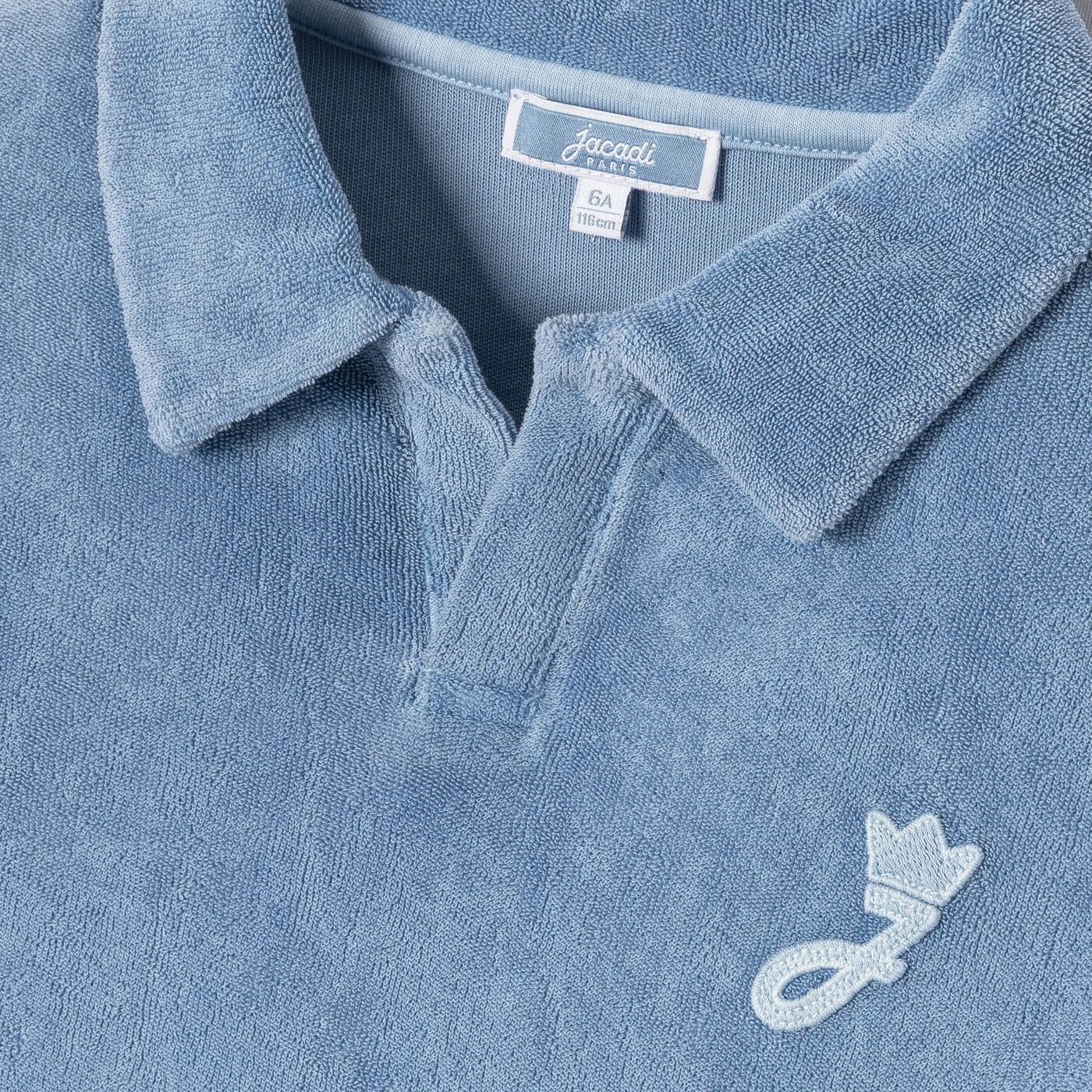 Child terry cloth polo shirt