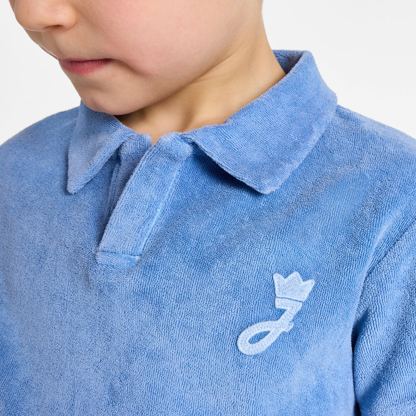 Child terry cloth polo shirt