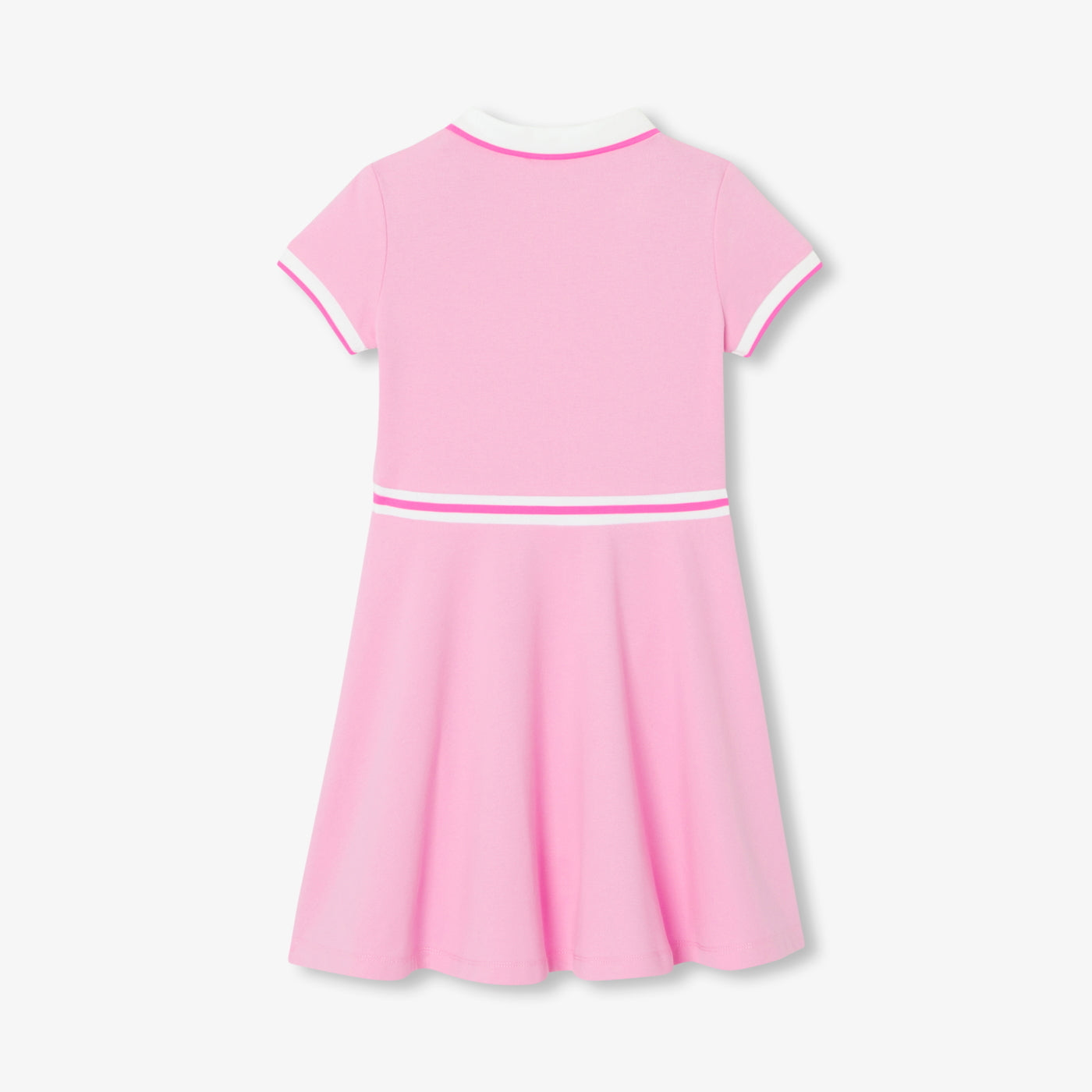 Girl piqué knit dress - rose