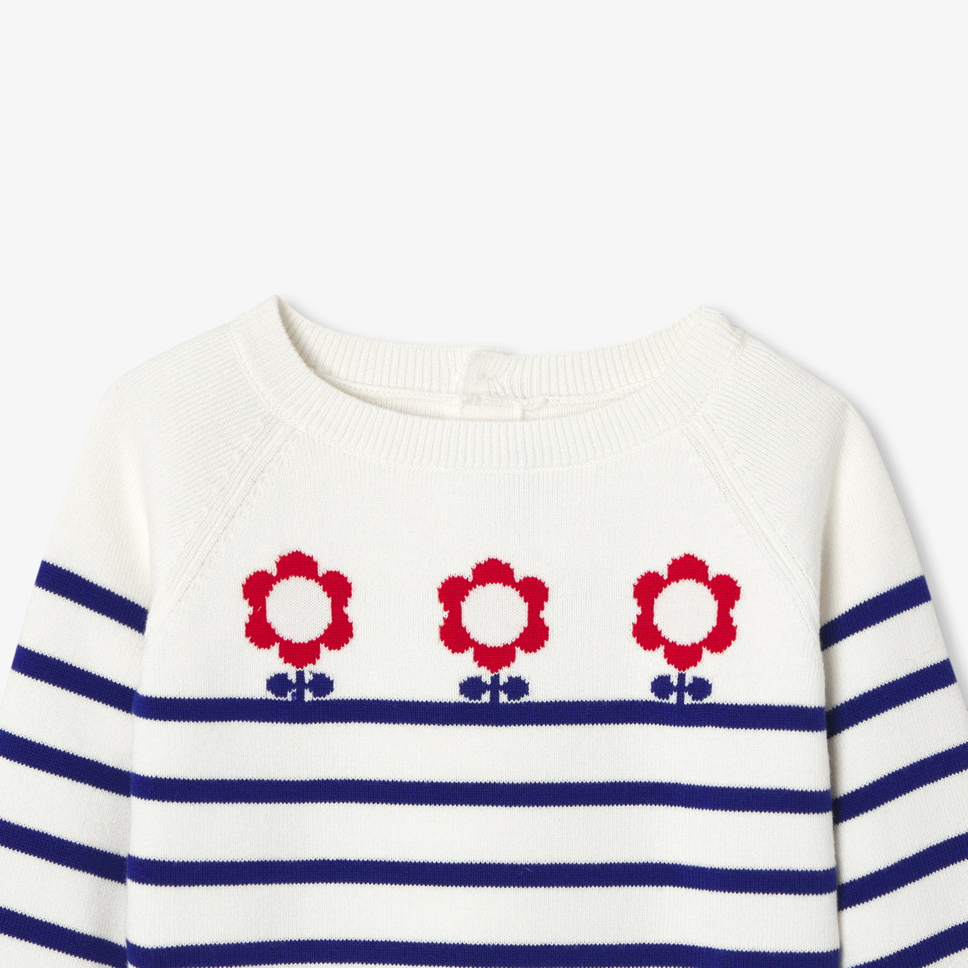 Baby girl cotton sailor top