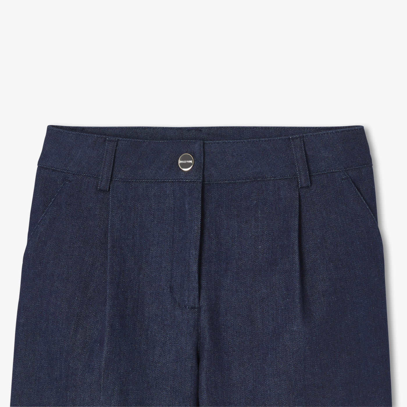 Girl wide-leg raw denim jeans