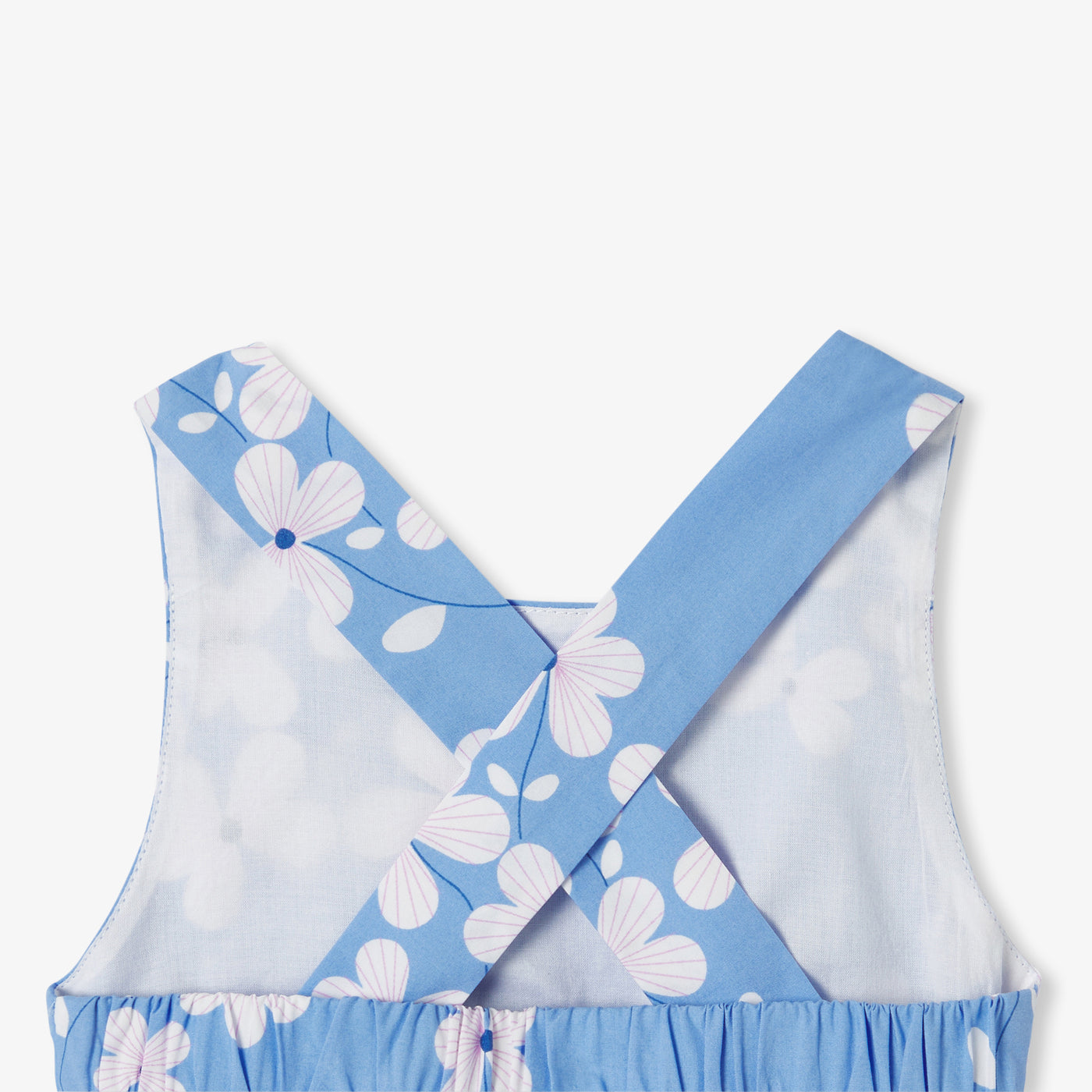 Baby girl dress in printed poplin