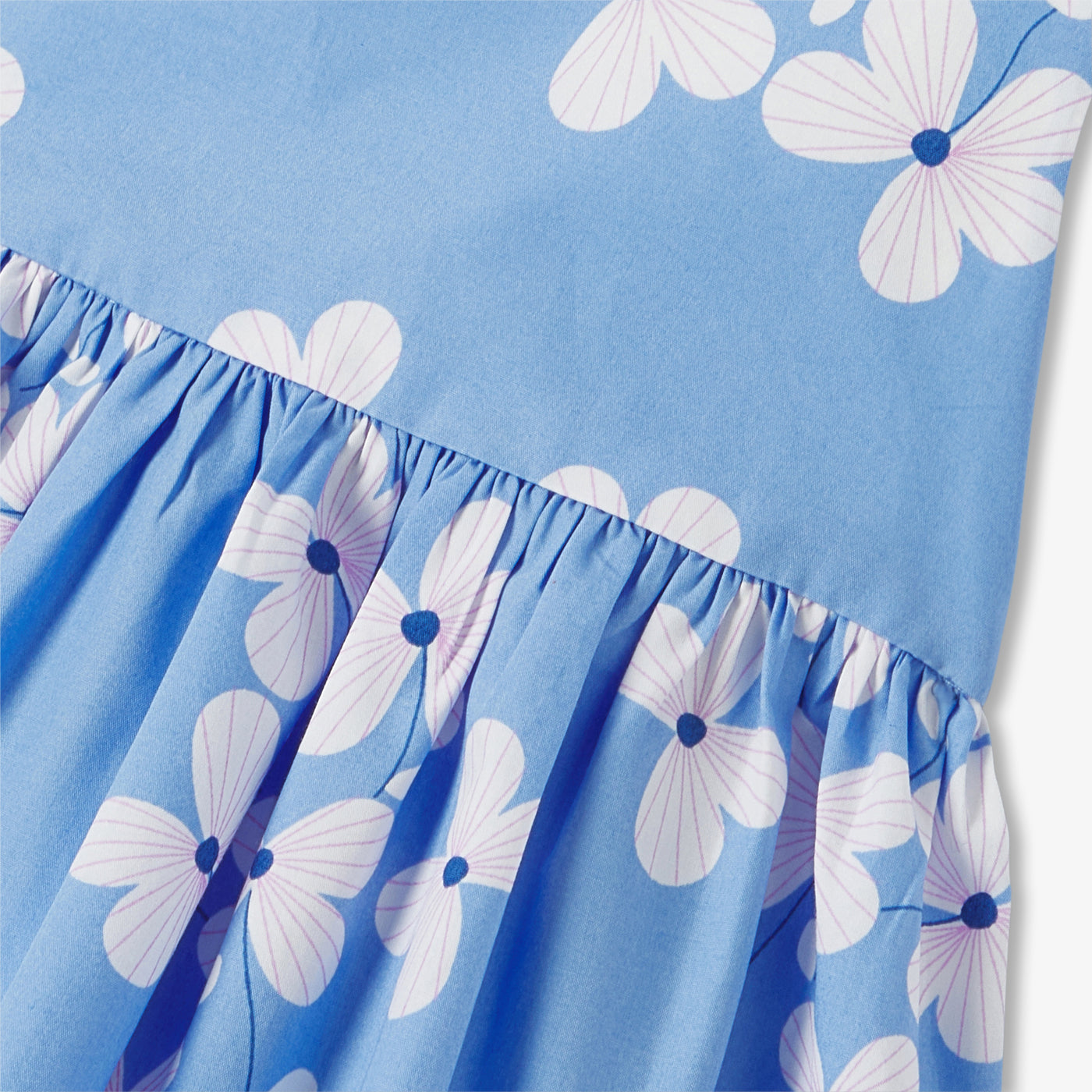 Baby girl dress in printed poplin