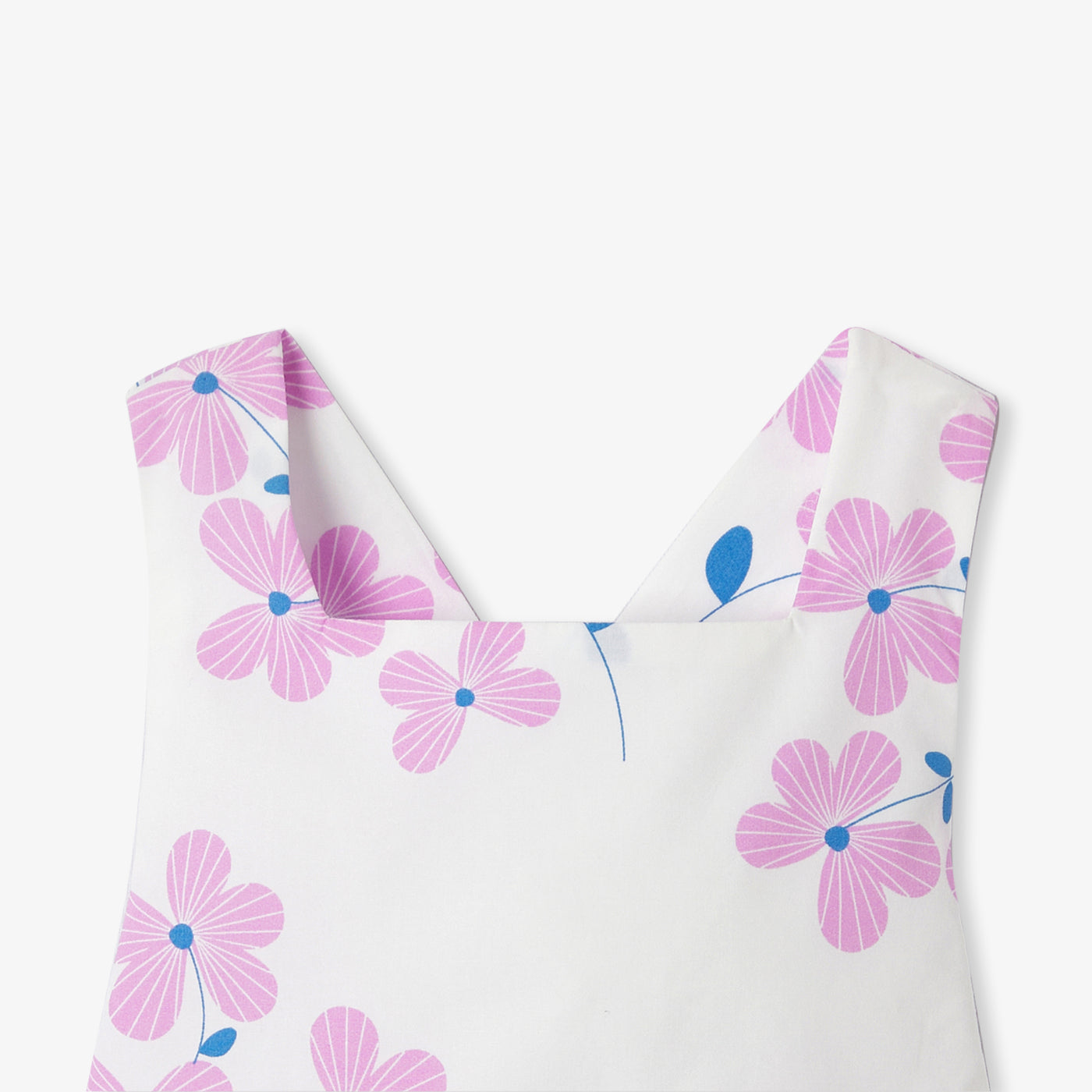 Baby girl dress in printed poplin