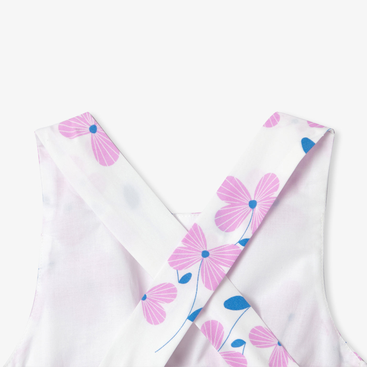 Baby girl dress in printed poplin