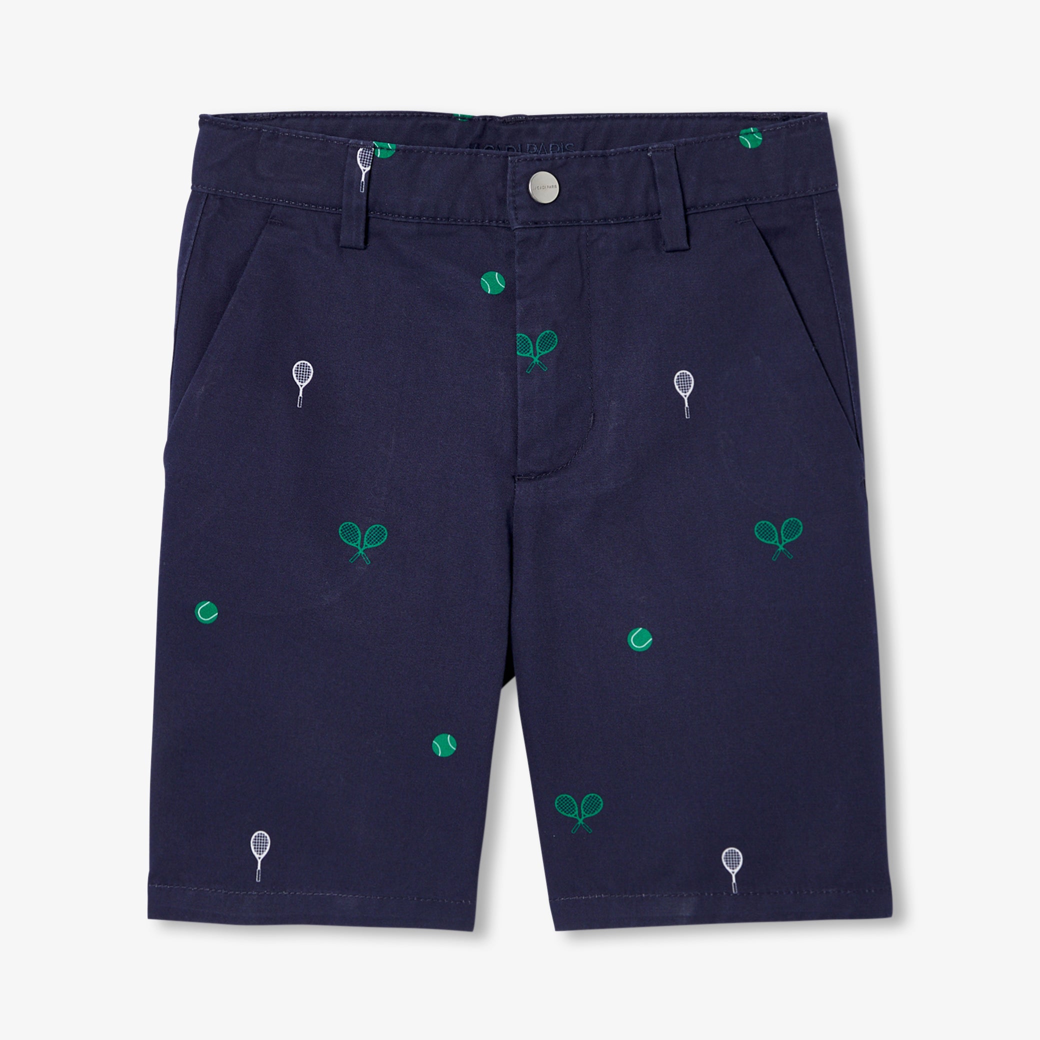 Boy printed twill Bermuda shorts