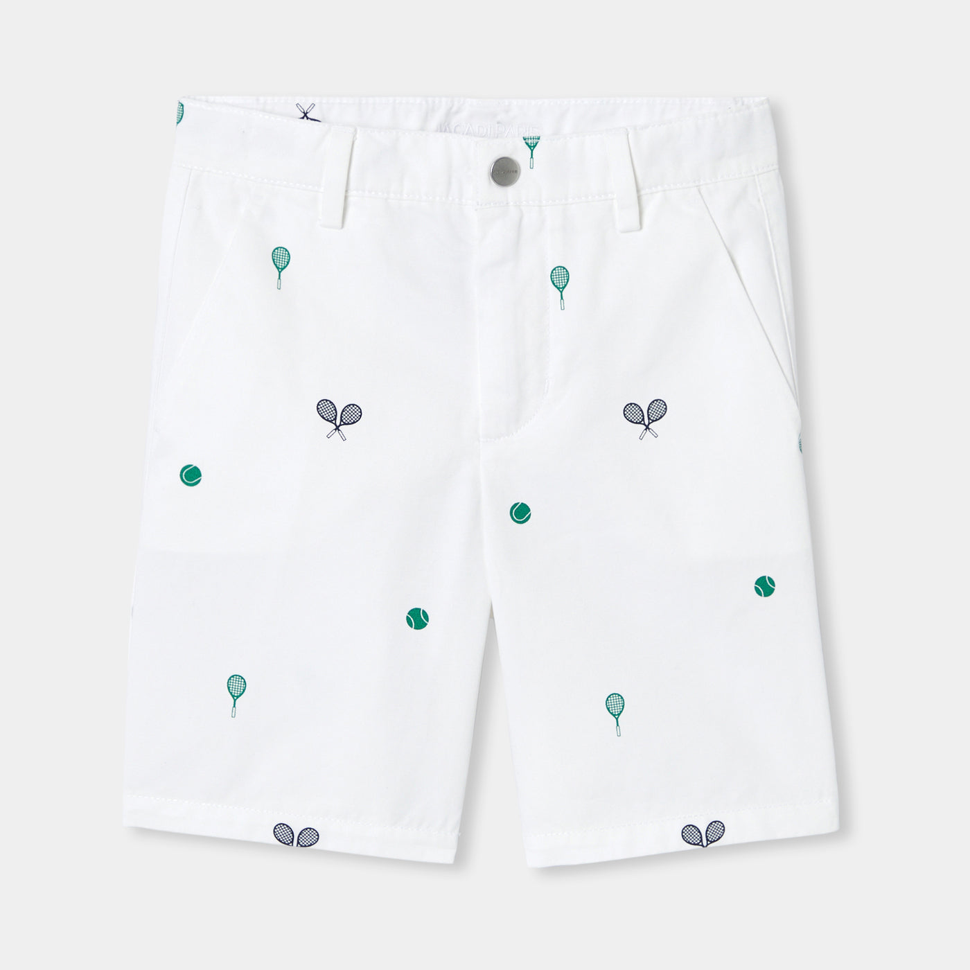 Boy printed twill Bermuda shorts