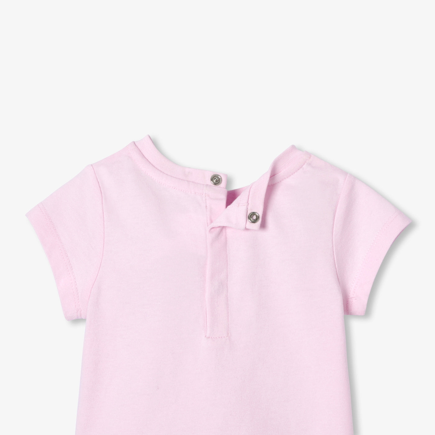 Baby girl short-sleeved cotton T-shirt