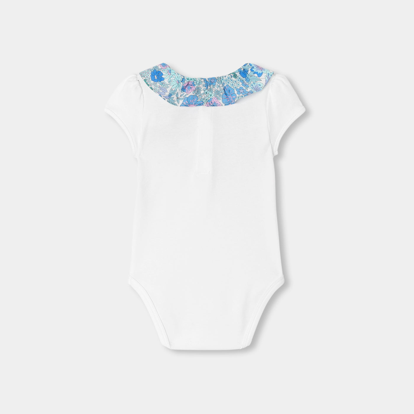Baby girl short-sleeved cotton bodysuit