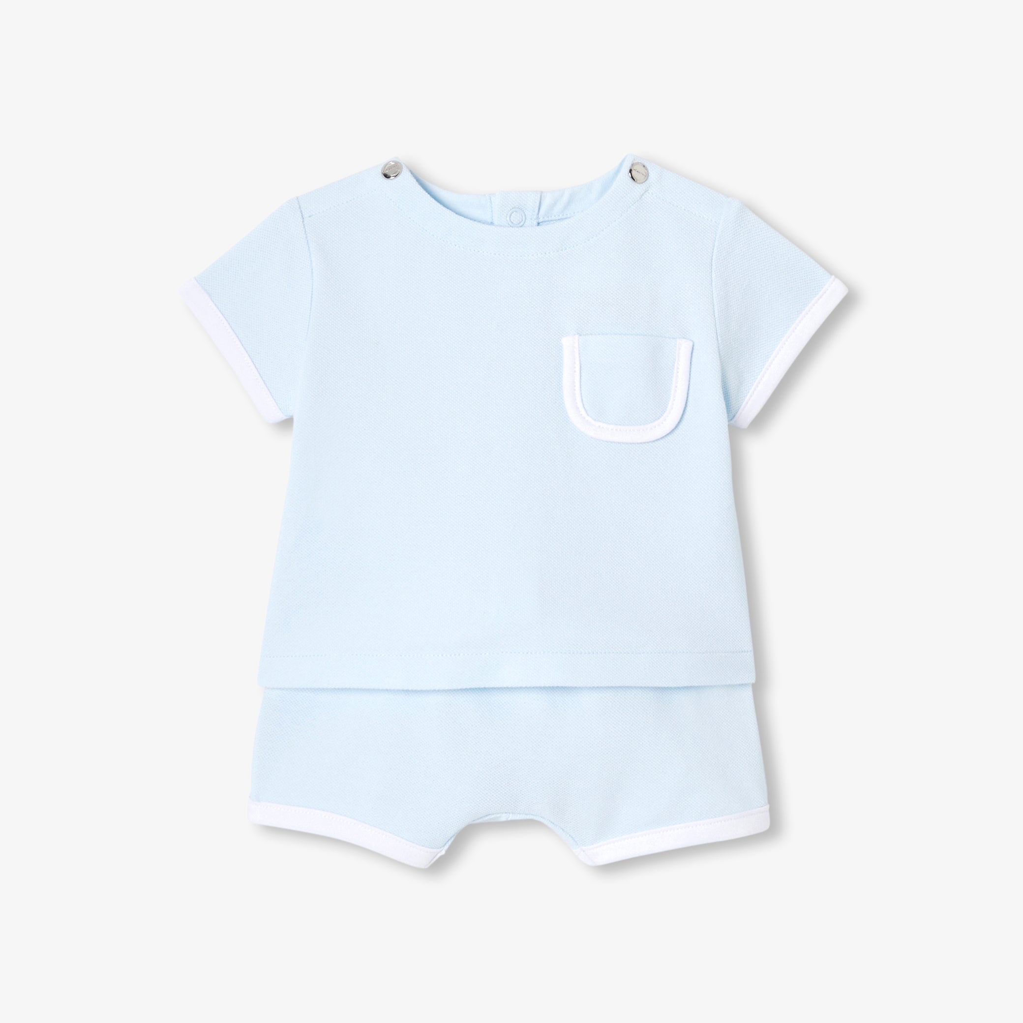 Baby cotton piqué set