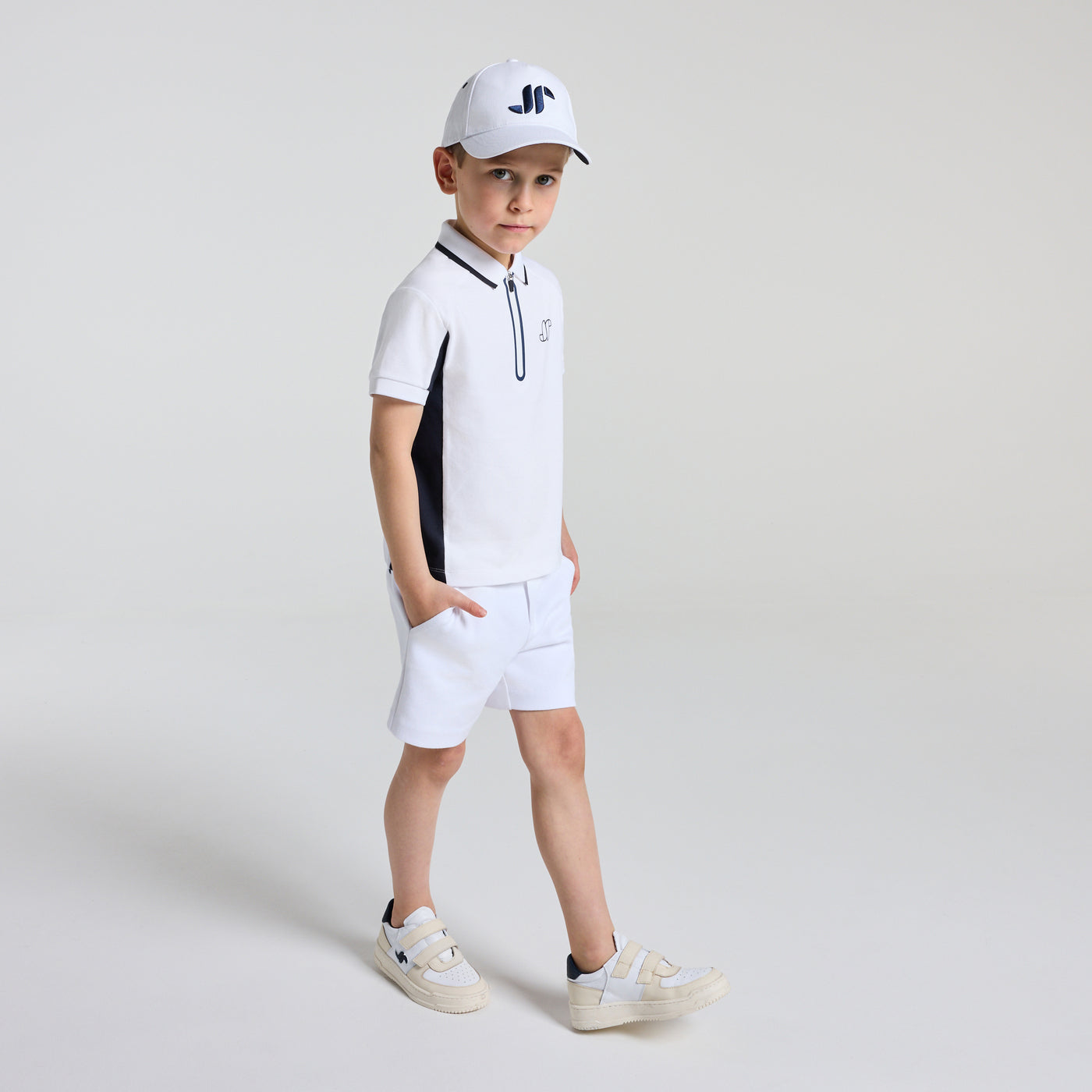 Boy cotton piqué polo shirt - blanc jacadi