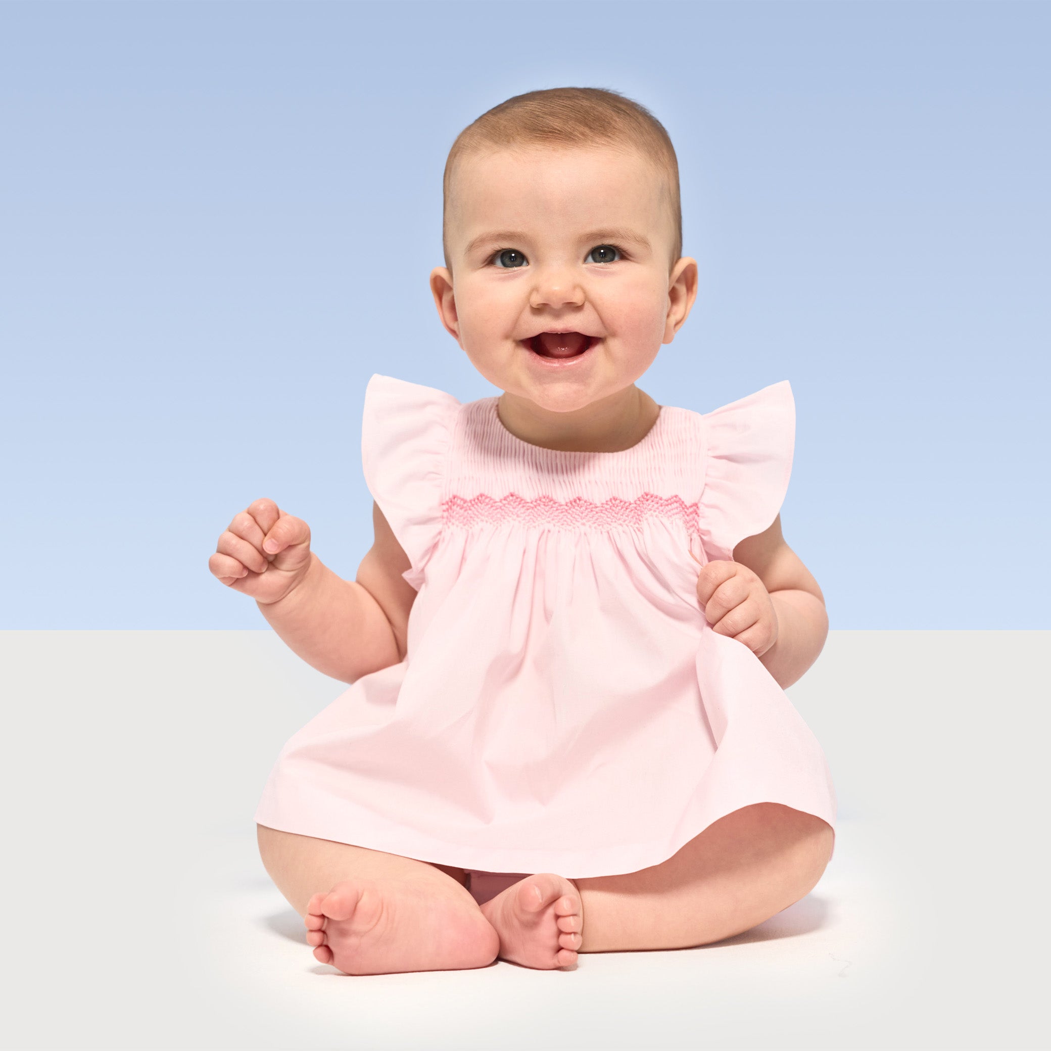 Baby girl poplin set