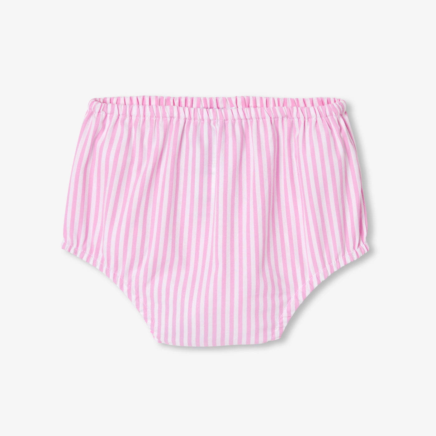 Baby girl dress in striped poplin