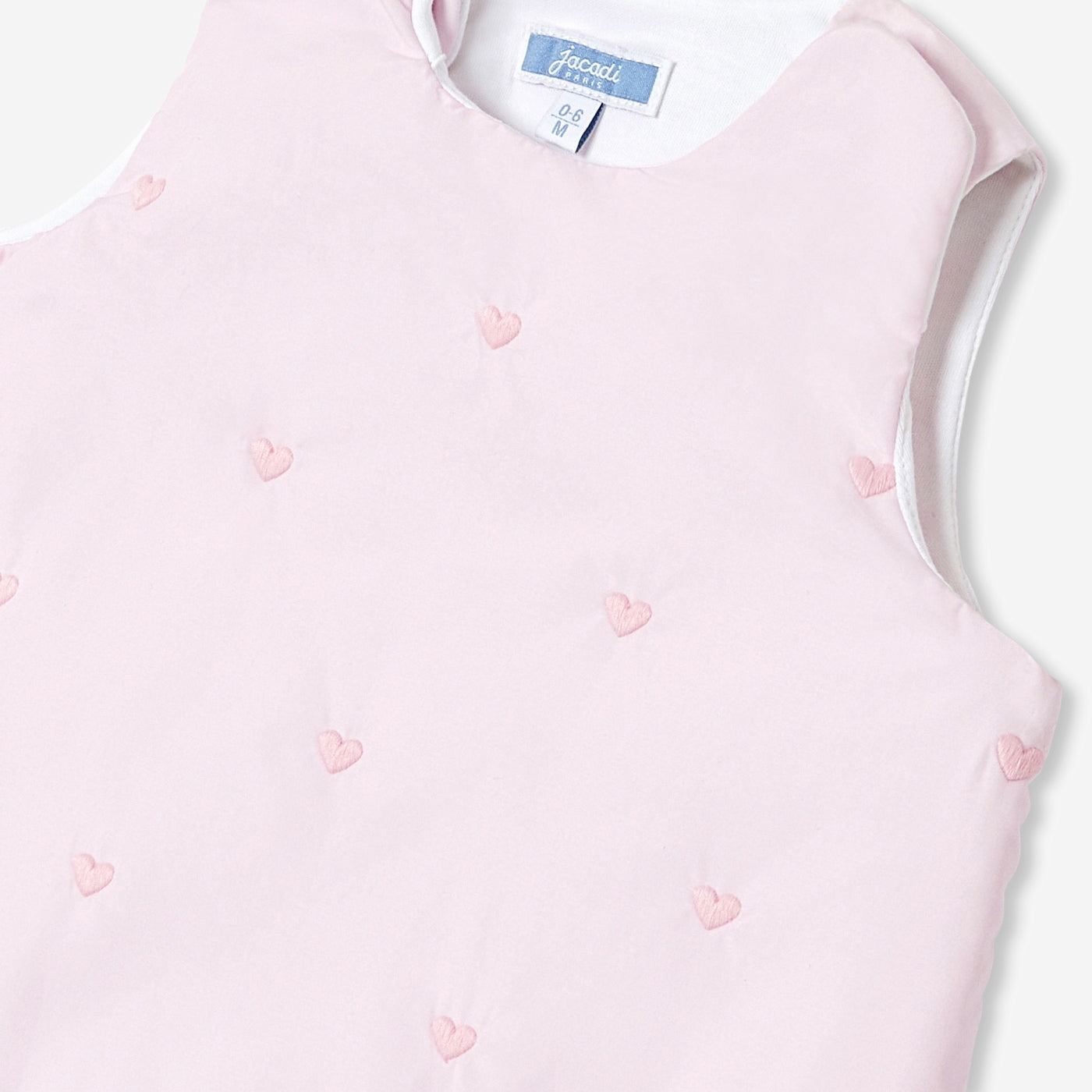 0-6 months embroidered poplin sleeping bag