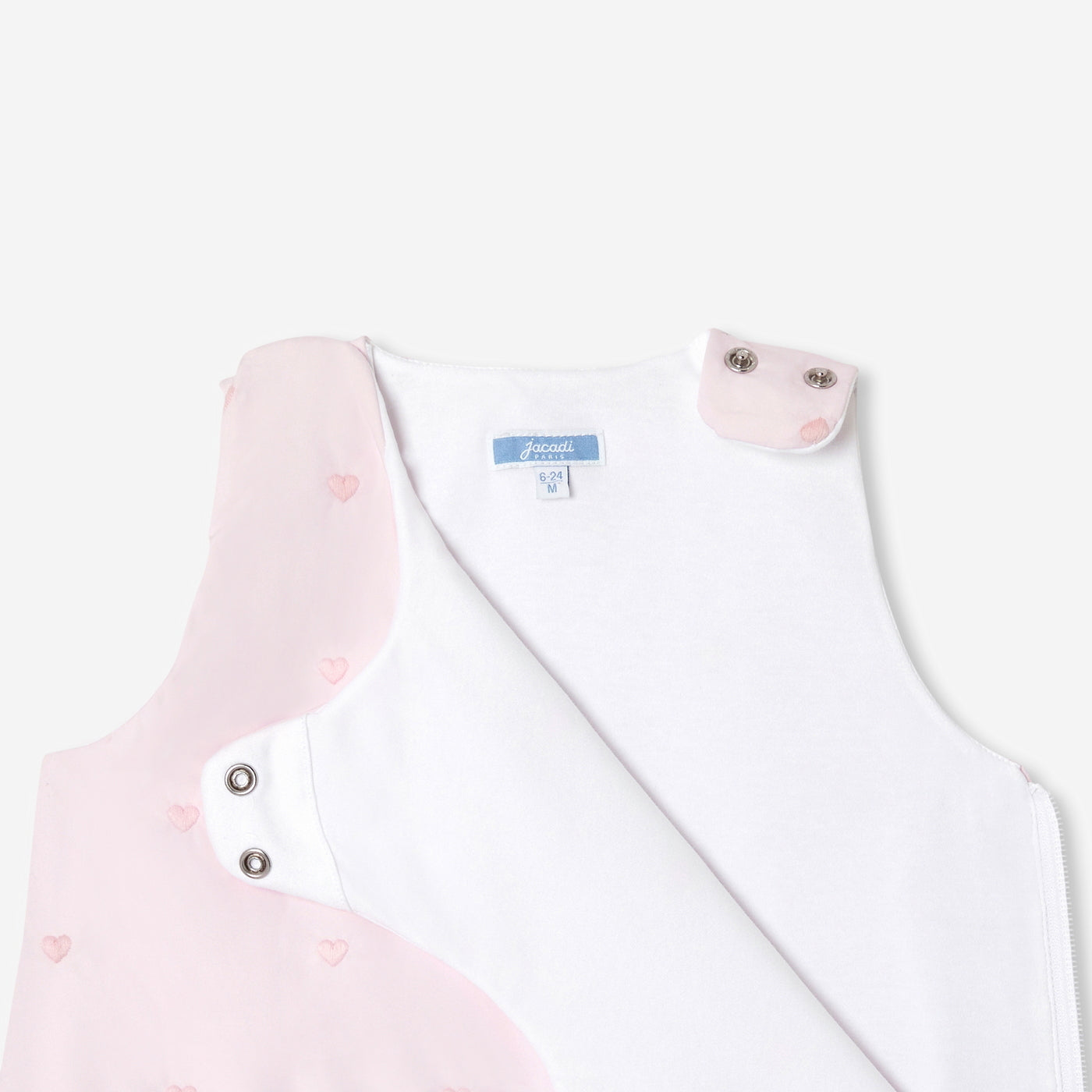 6-24 months adjustable embroidered poplin sleeping bag
