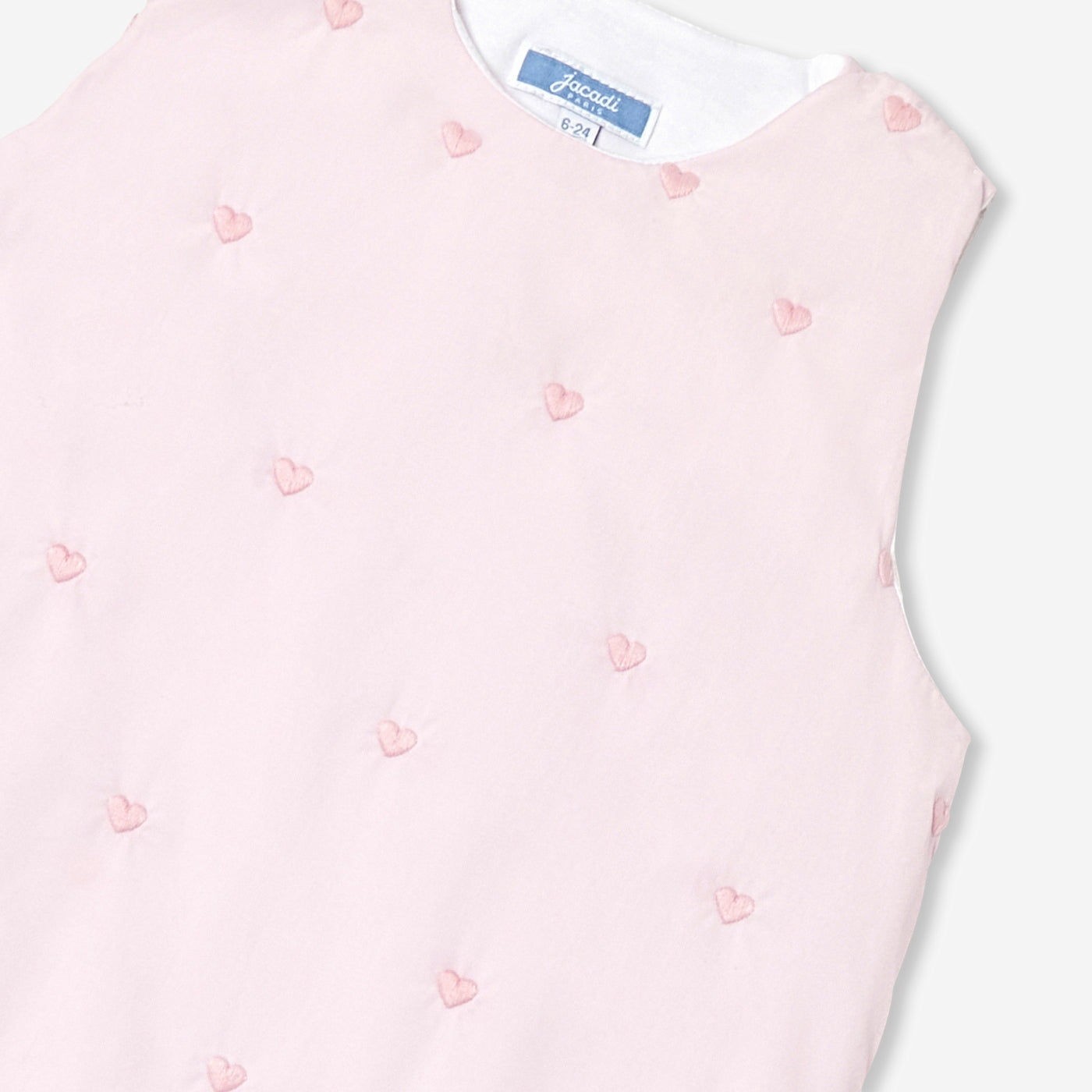 6-24 months adjustable embroidered poplin sleeping bag
