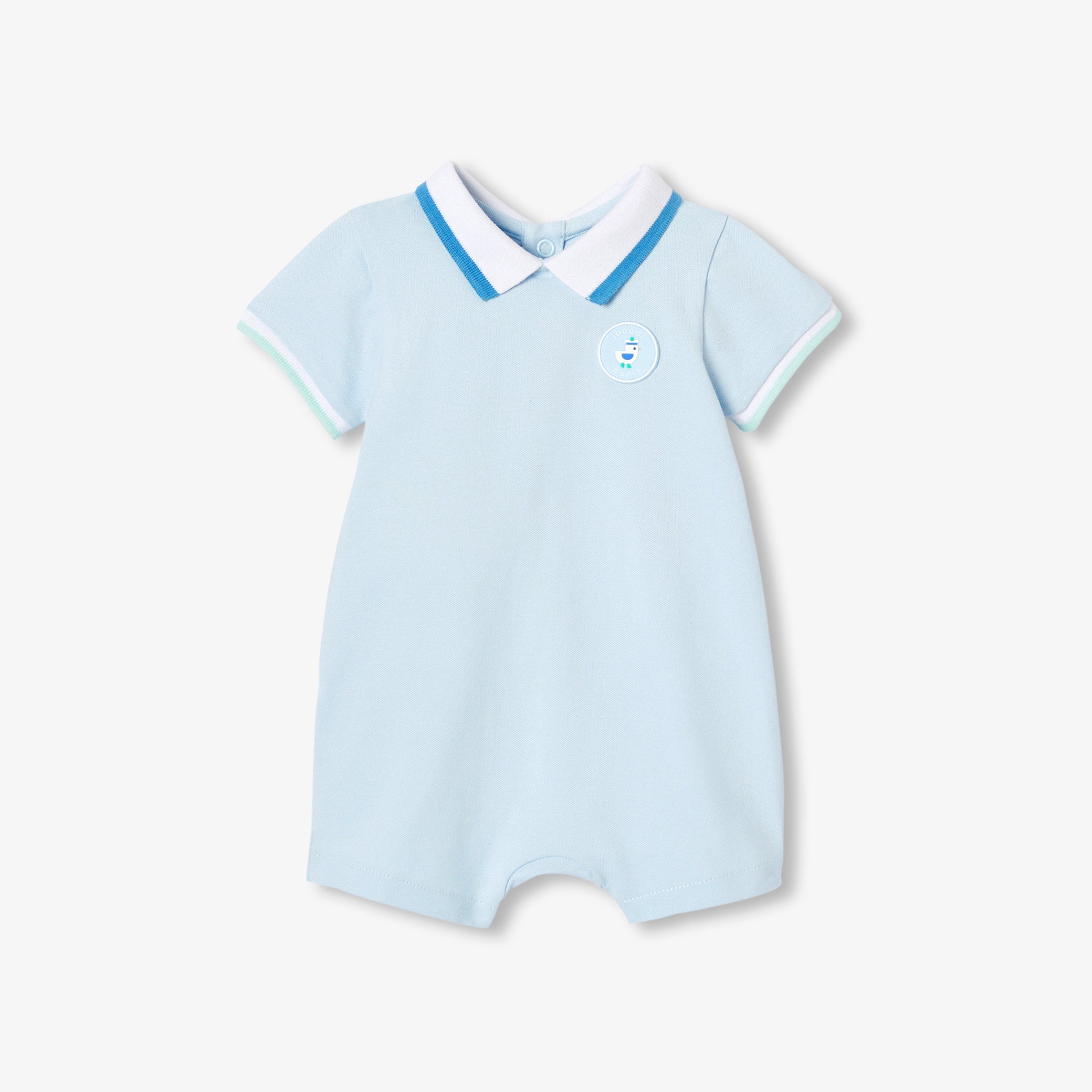 Baby boy polo short jumpsuit