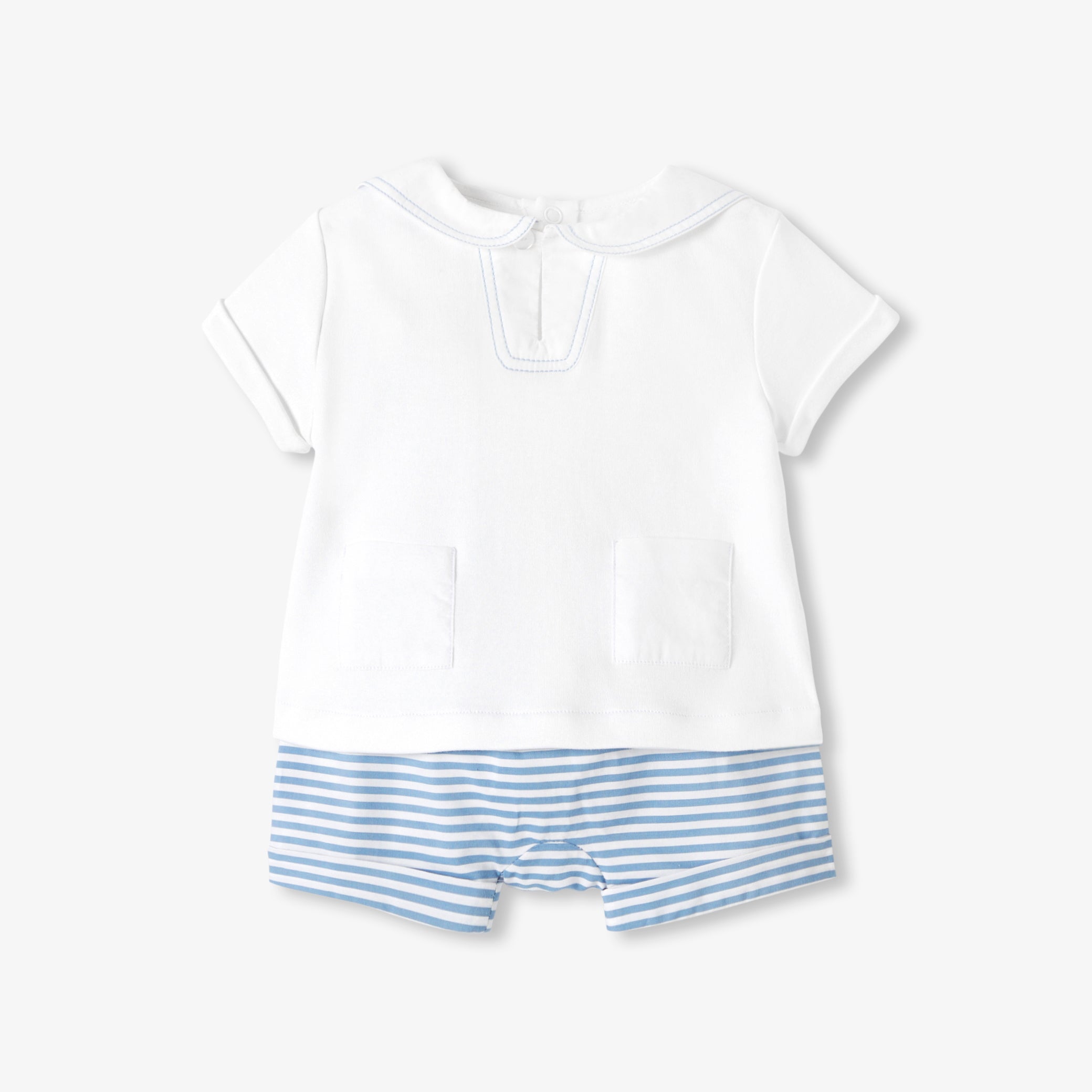 Baby boy cotton shorts set