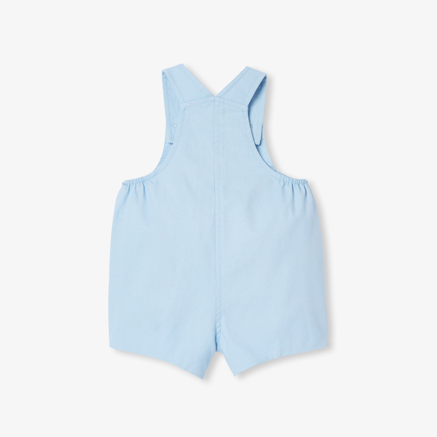 Baby short dungarees in cotton twill