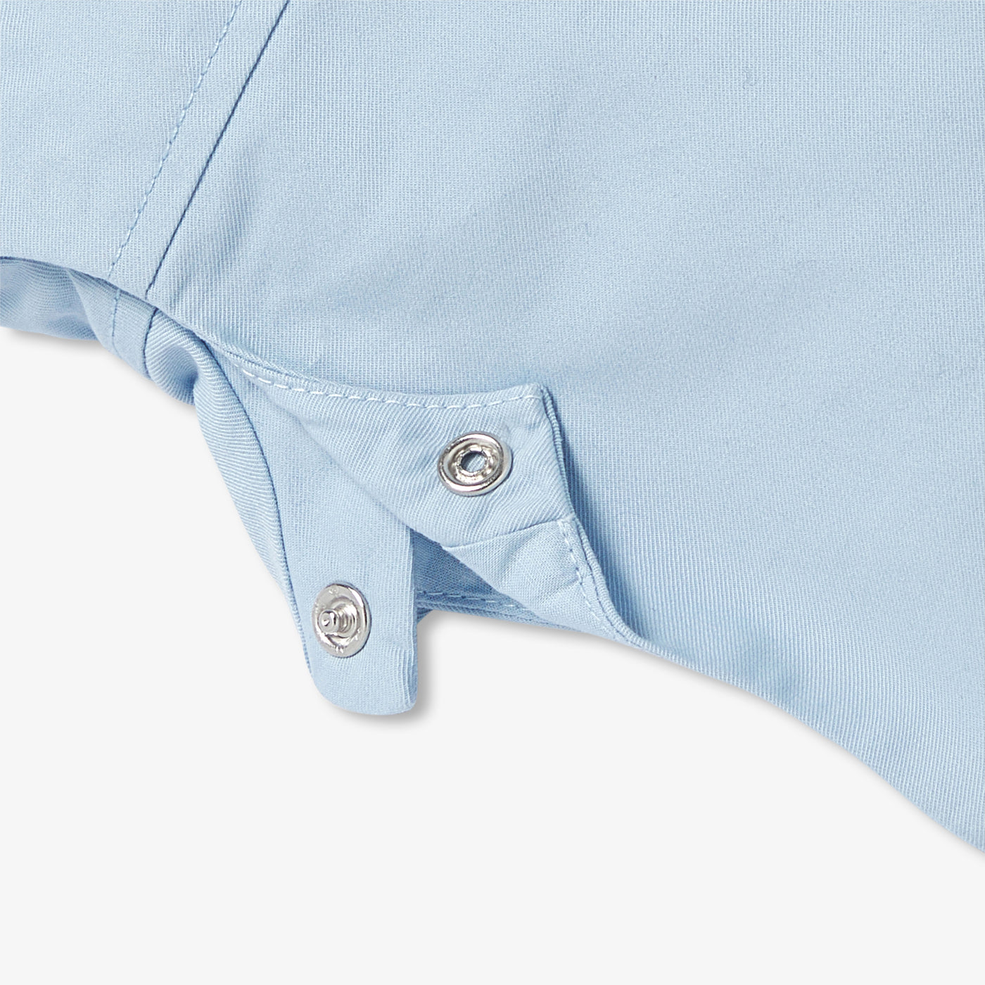 Baby short dungarees in cotton twill