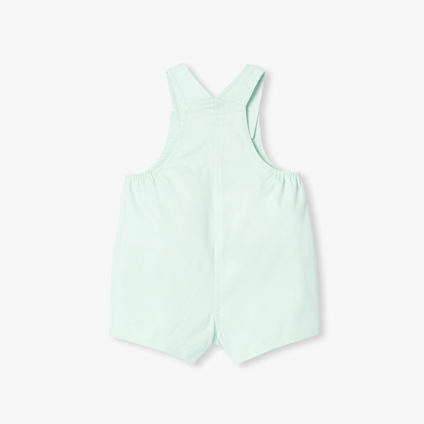 Baby short dungarees in cotton twill