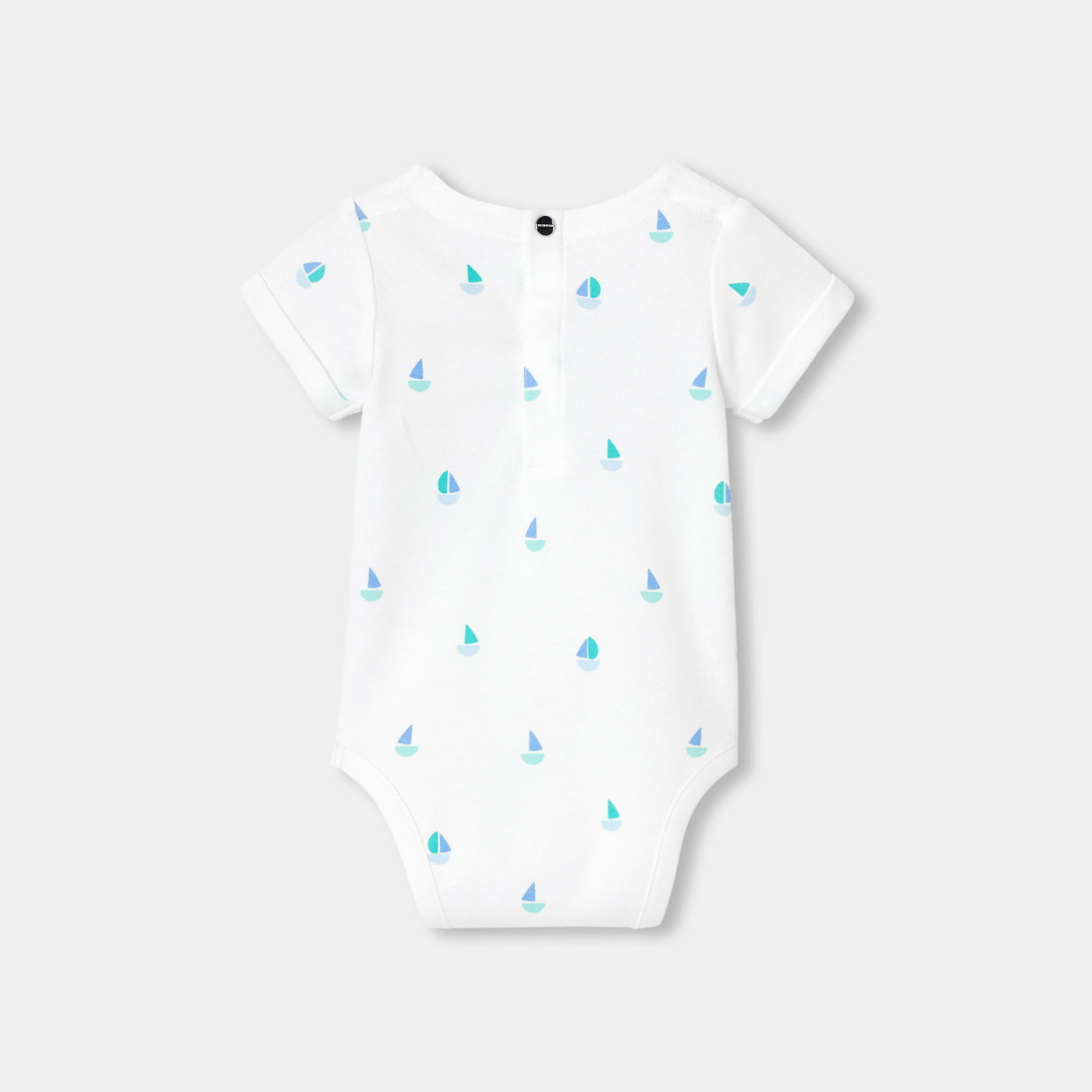 Baby boy short-sleeved cotton bodysuit