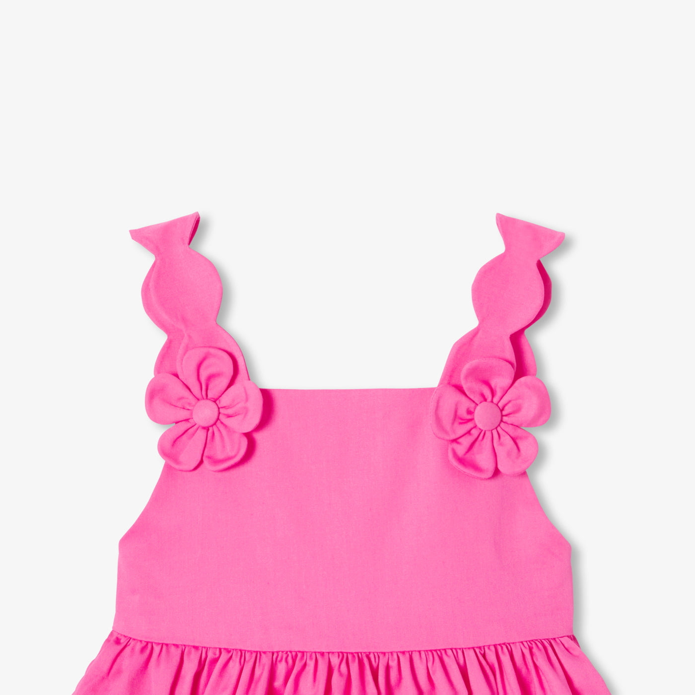 Baby girl cotton satin ceremony dress