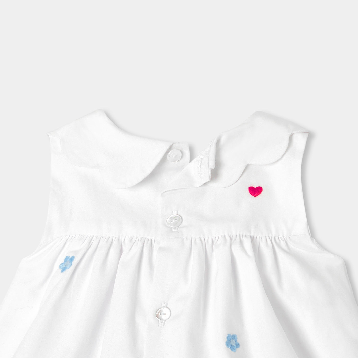 Baby girl embroidered poplin dress
