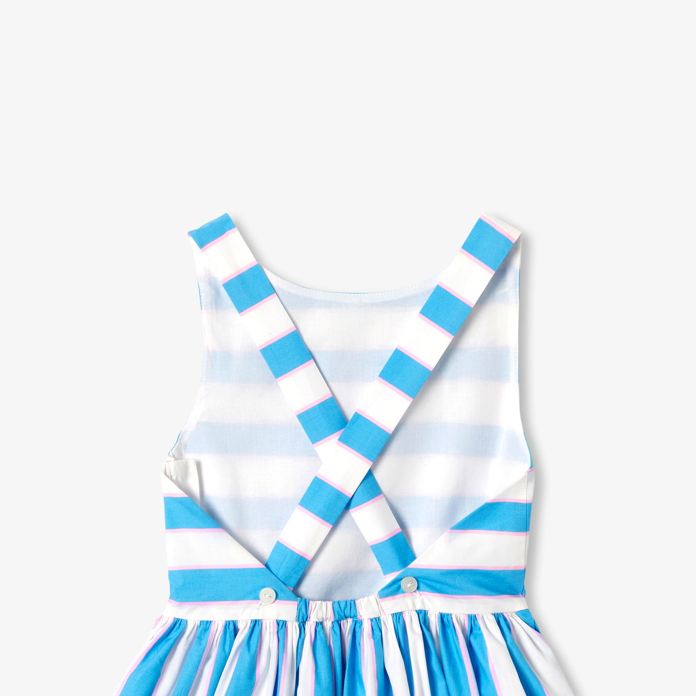 Girl striped poplin dress