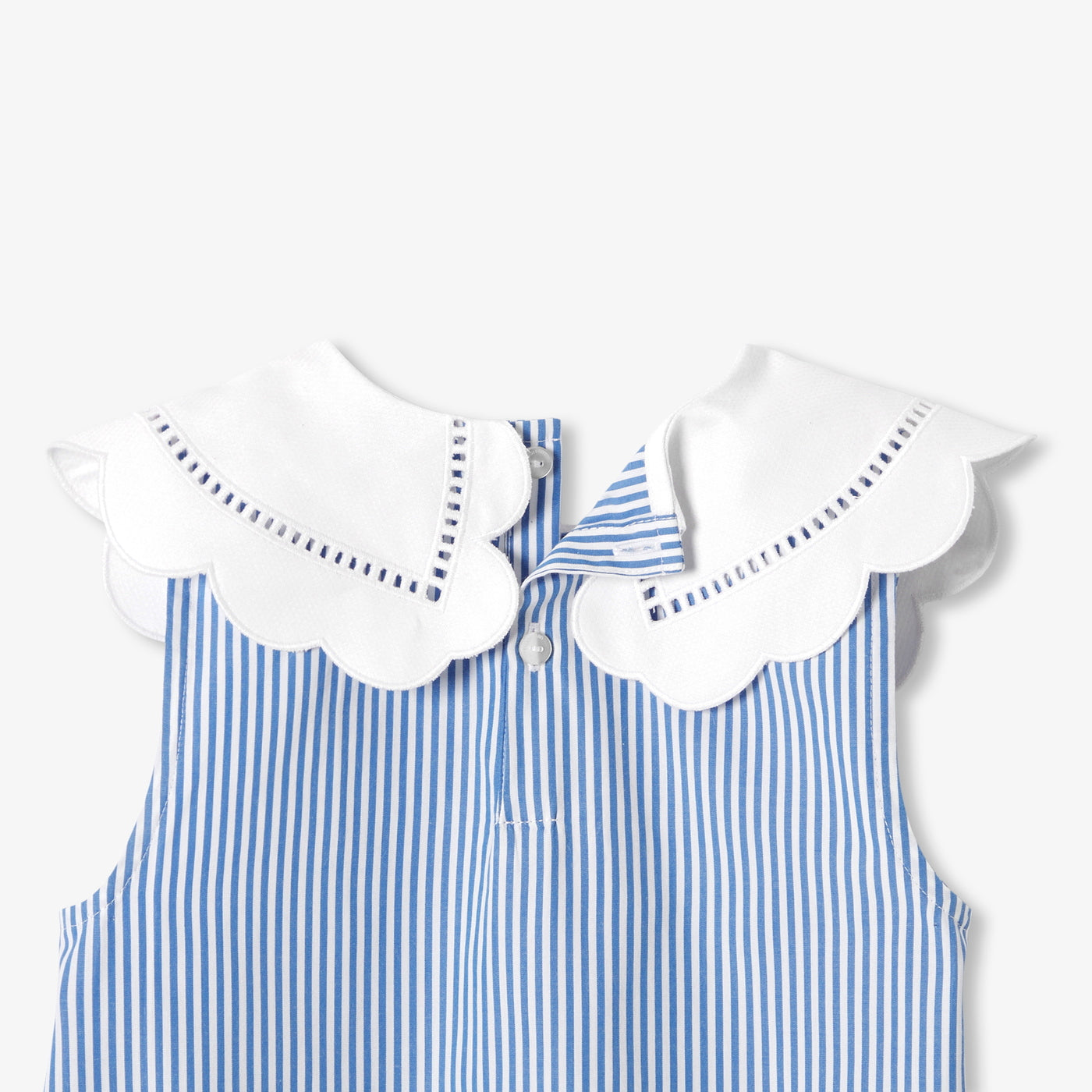 Girl striped poplin blouse