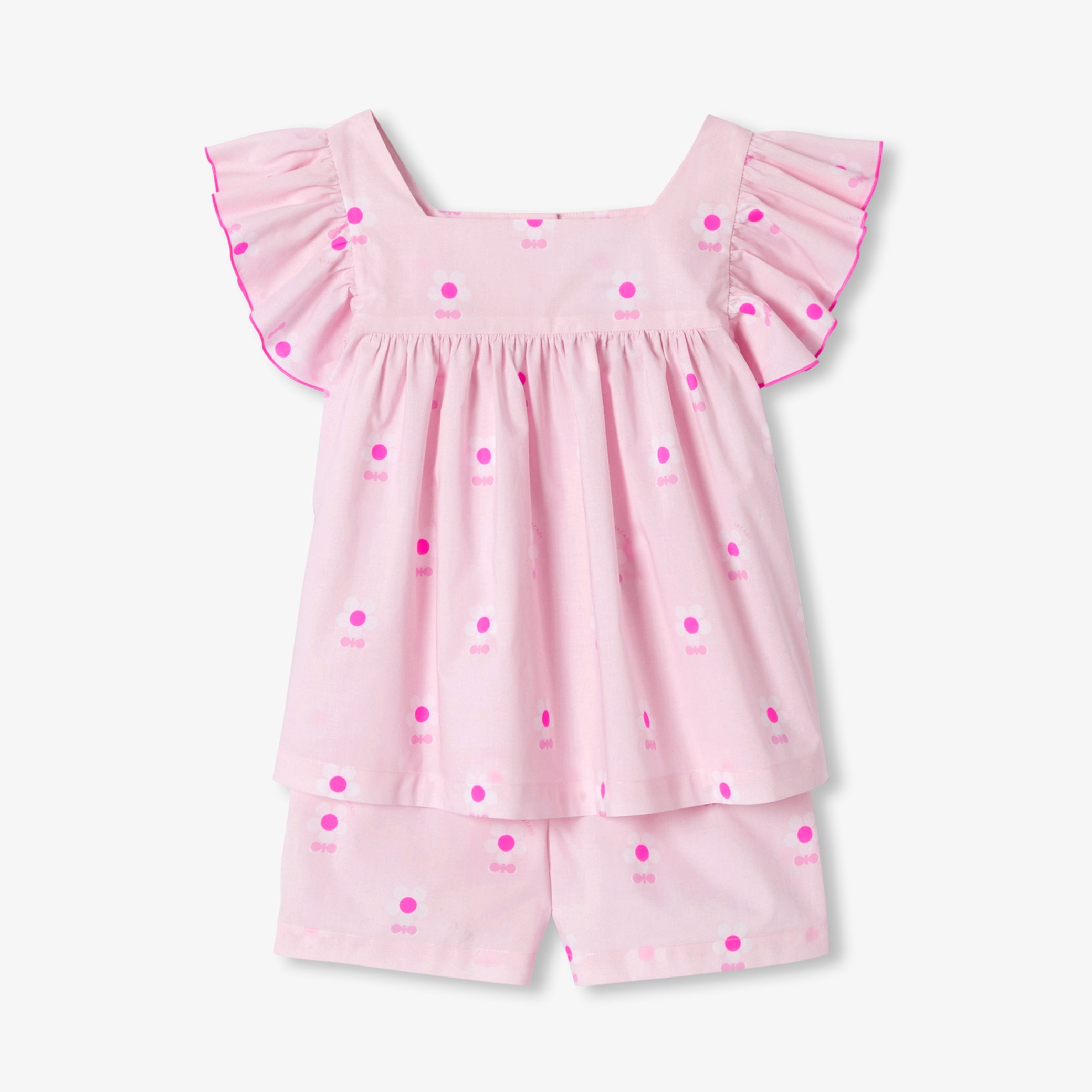Girl poplin pyjama shorts