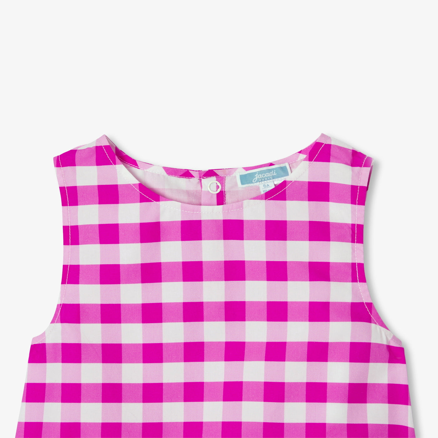 Girl gingham poplin short pyjamas