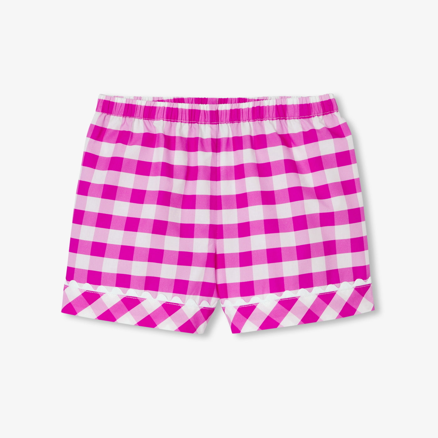 Girl gingham poplin short pyjamas