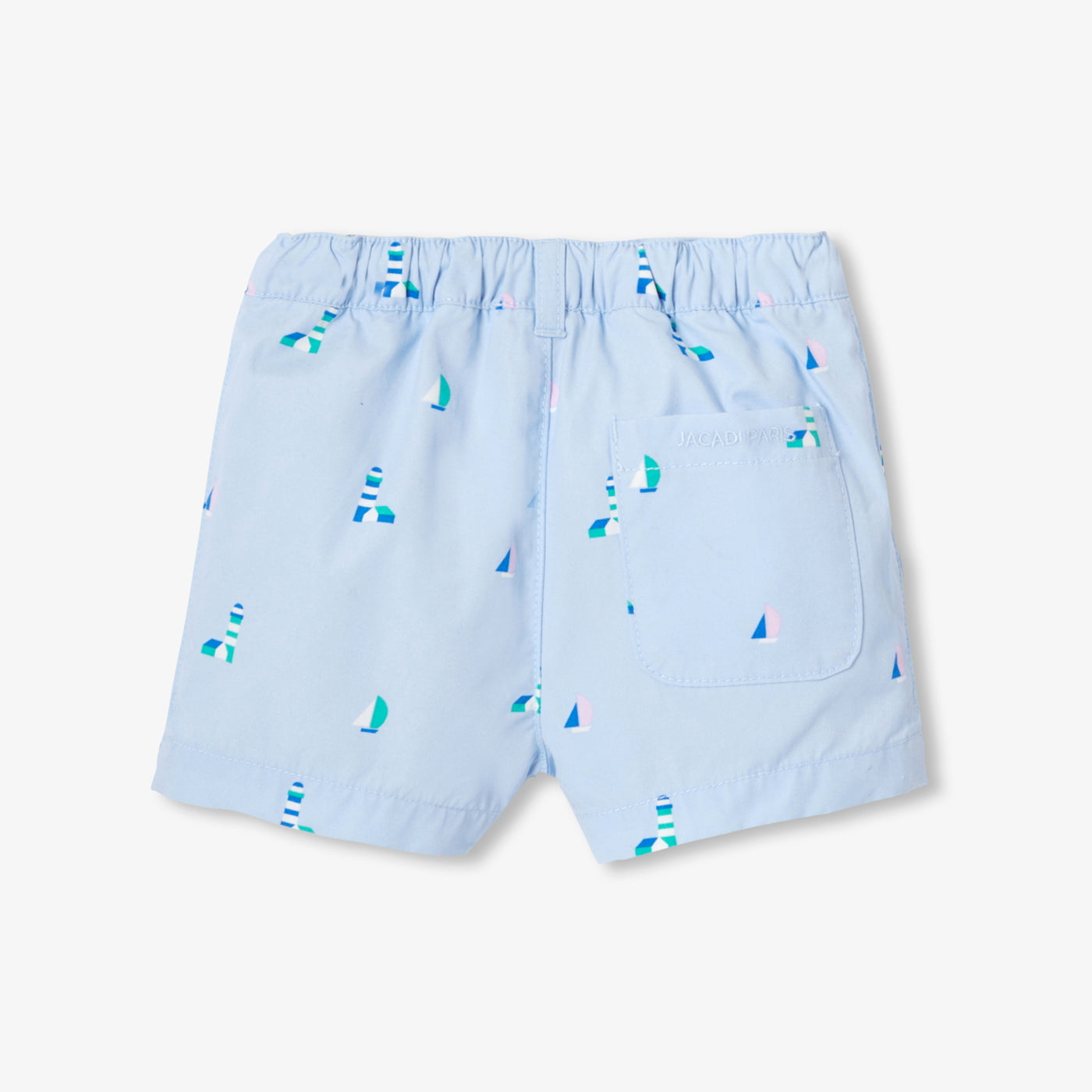 Baby boy patterned cotton shorts