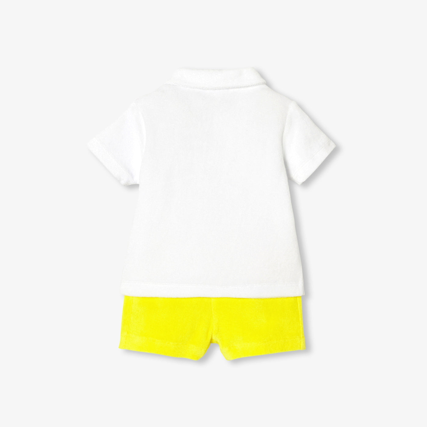 Baby boy terry cotton shorts set