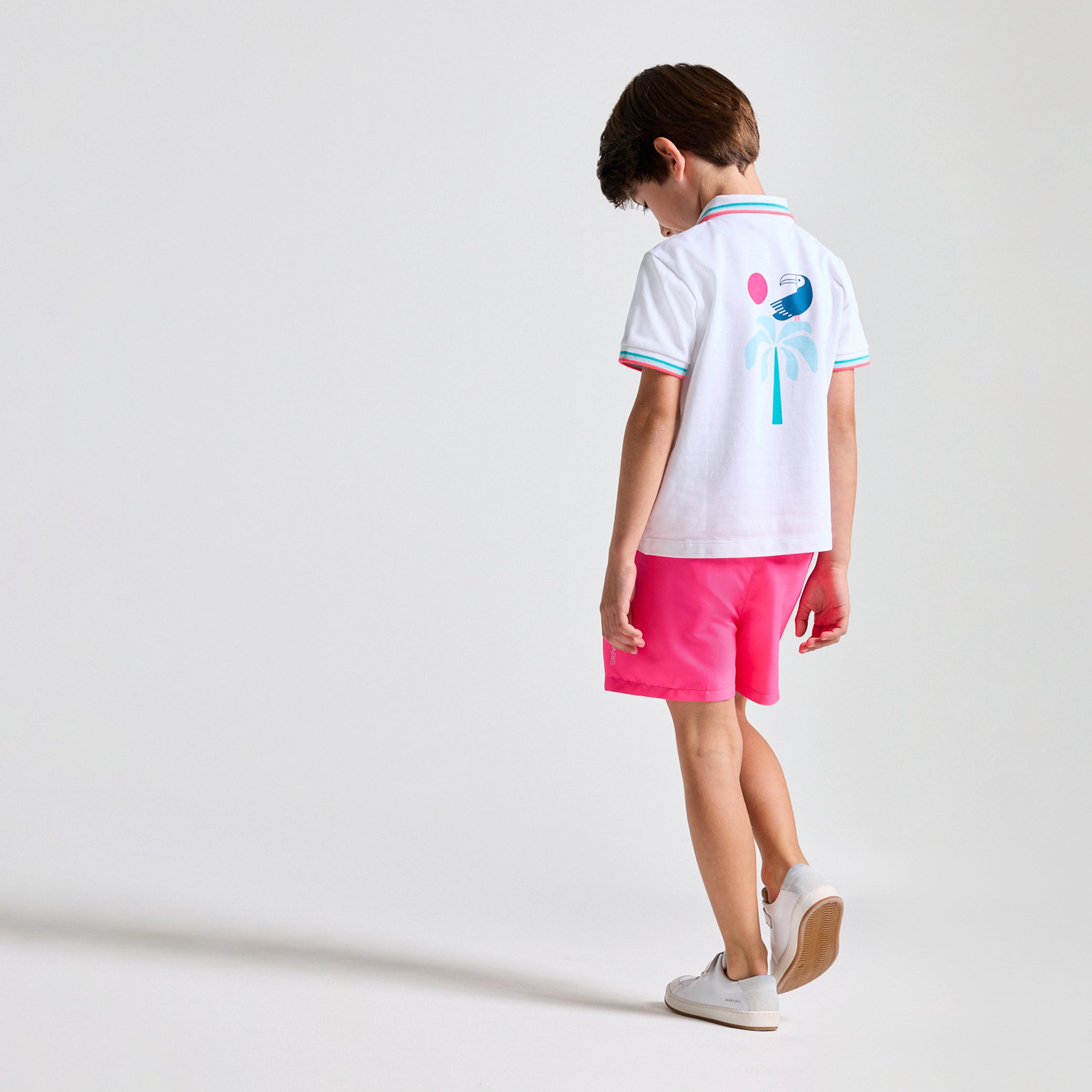Boy mini piqué cotton polo shirt