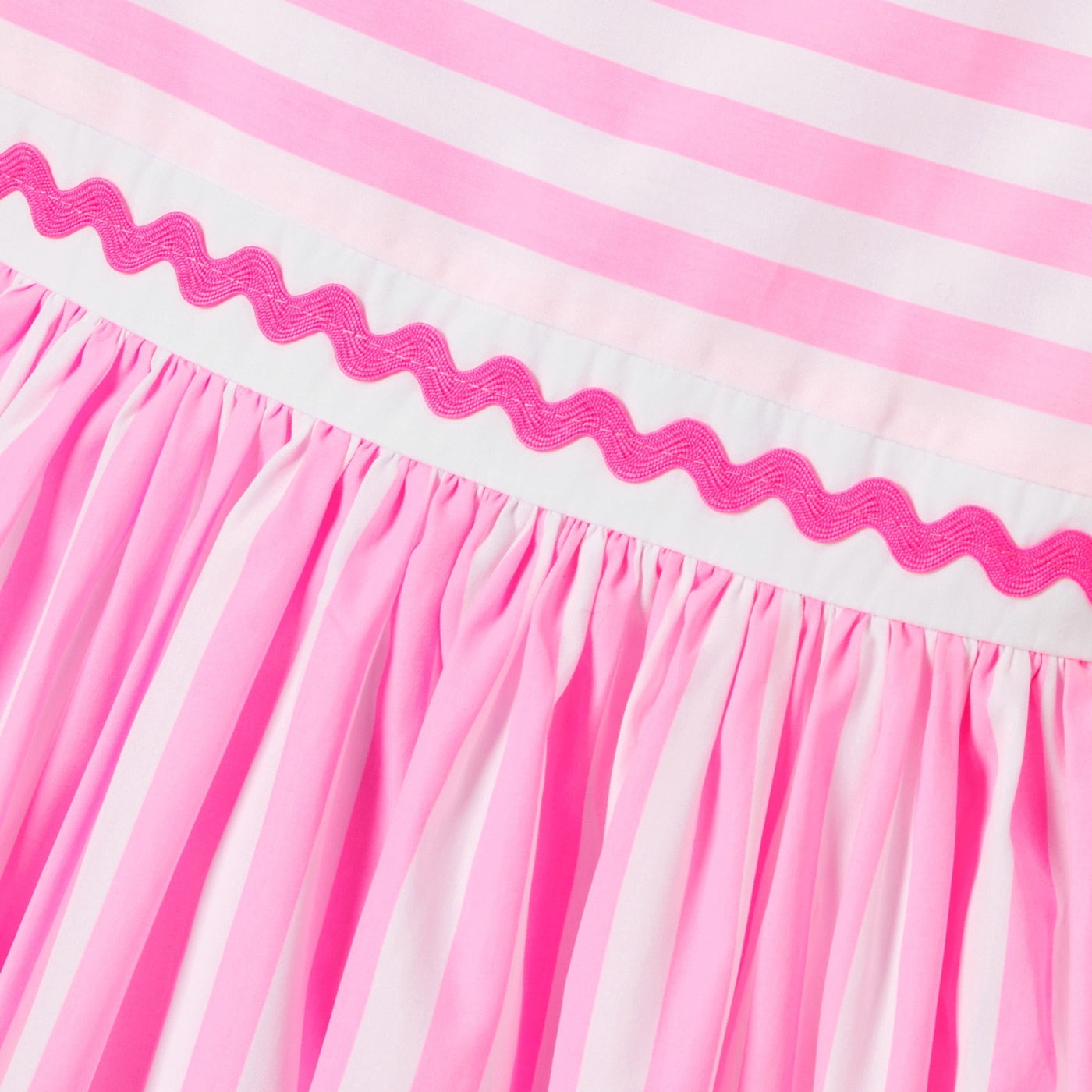 Girl striped poplin dress