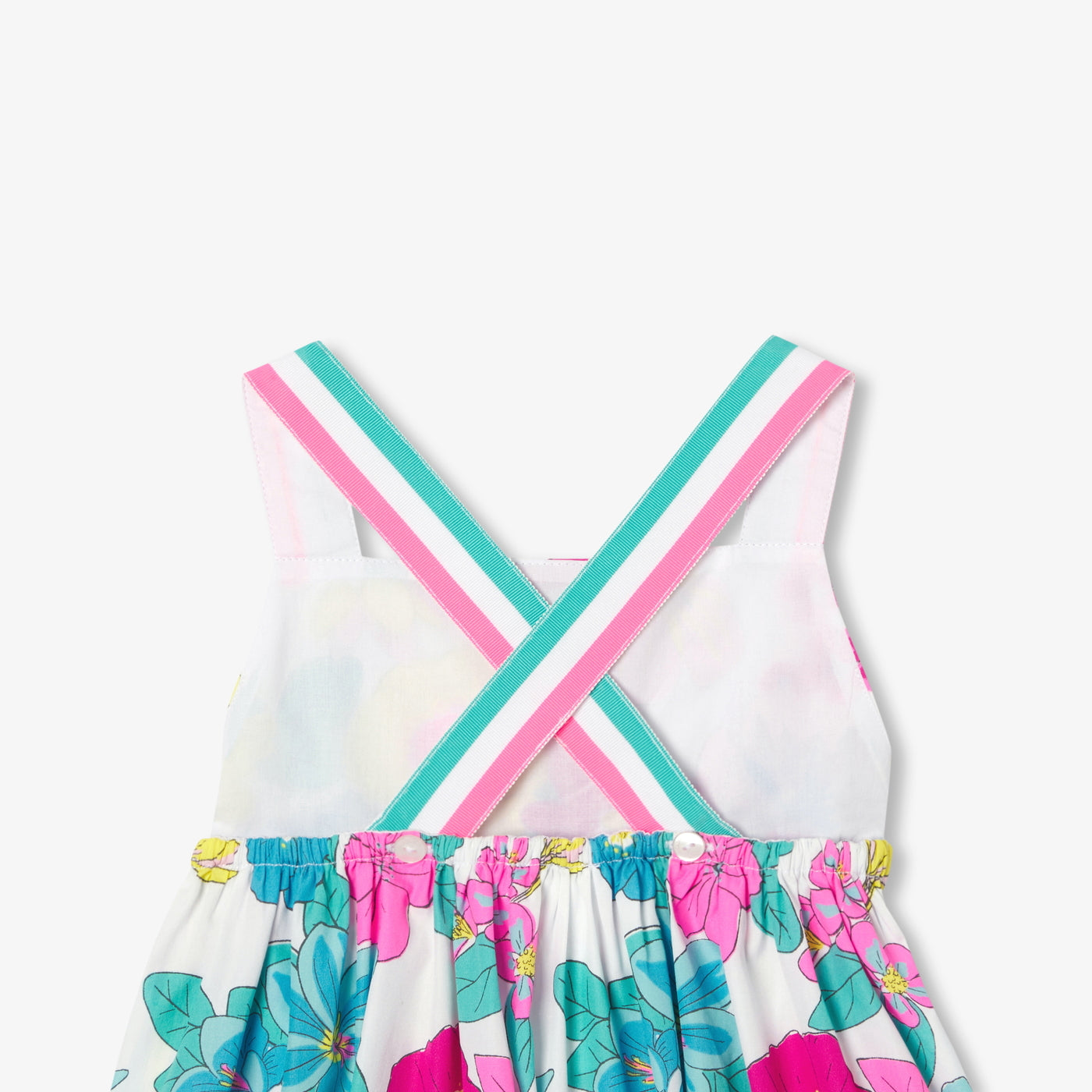 Girl sleeveless poplin dress