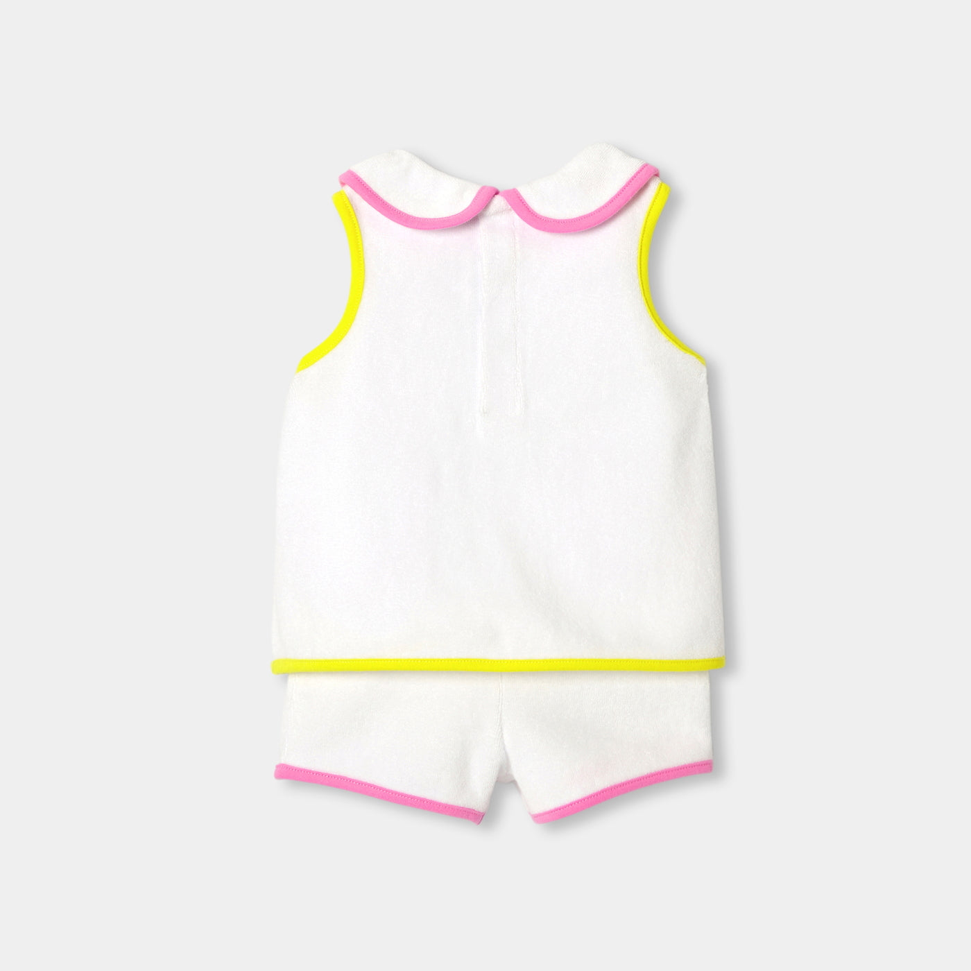 Baby girl terry cloth shorts set